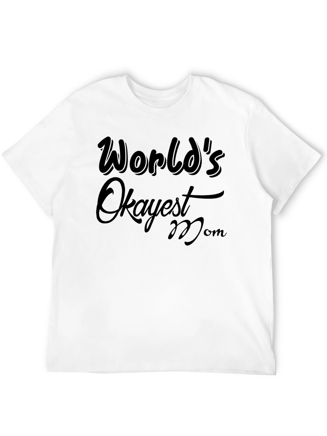 Black World's Okayest Mom Graphic Tee view 12