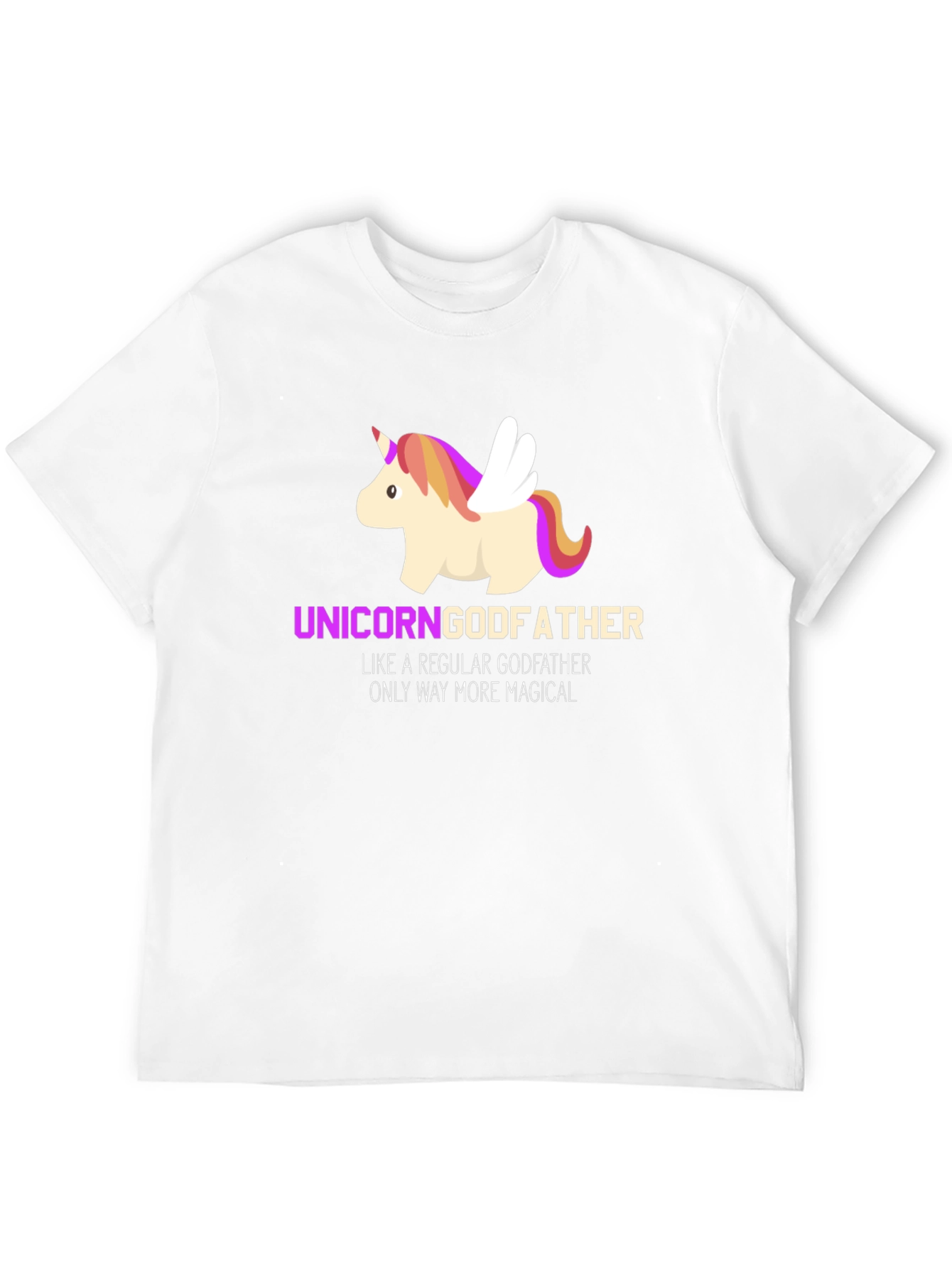 Black Unicorn Godfather T-Shirt - Magical Father's Day Gift view 12