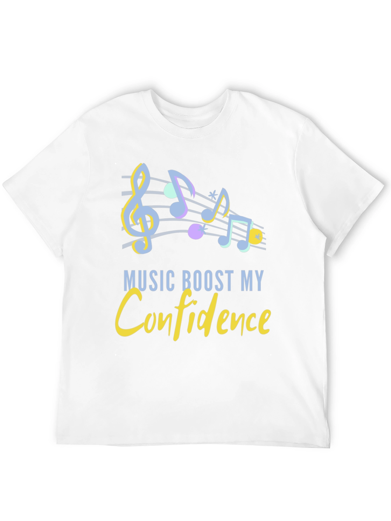 Black Music Boosts Confidence Graphic T-Shirt view 12