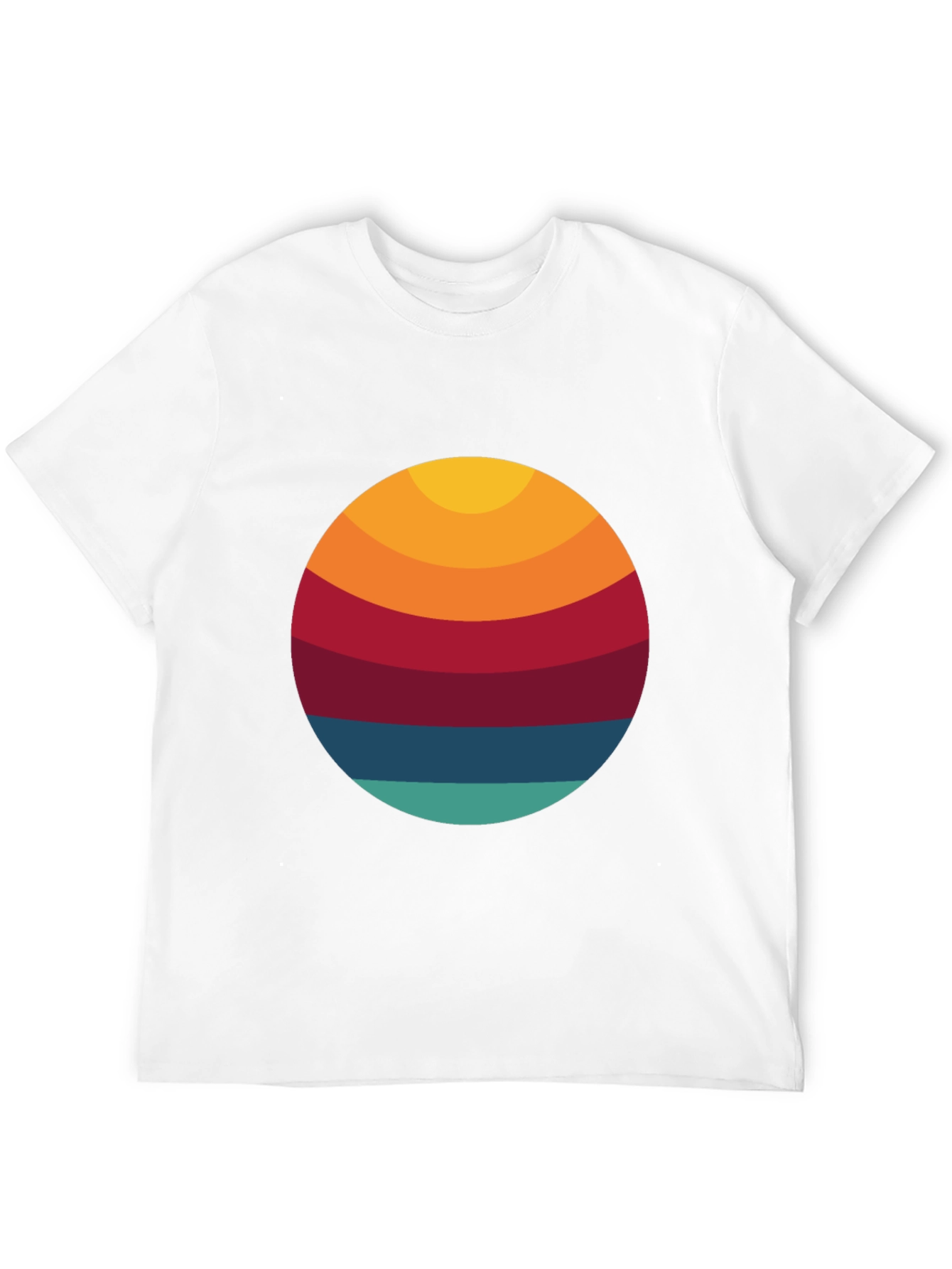 Black Retro Sunset Graphic T-Shirt - Vintage Style Tee view 12