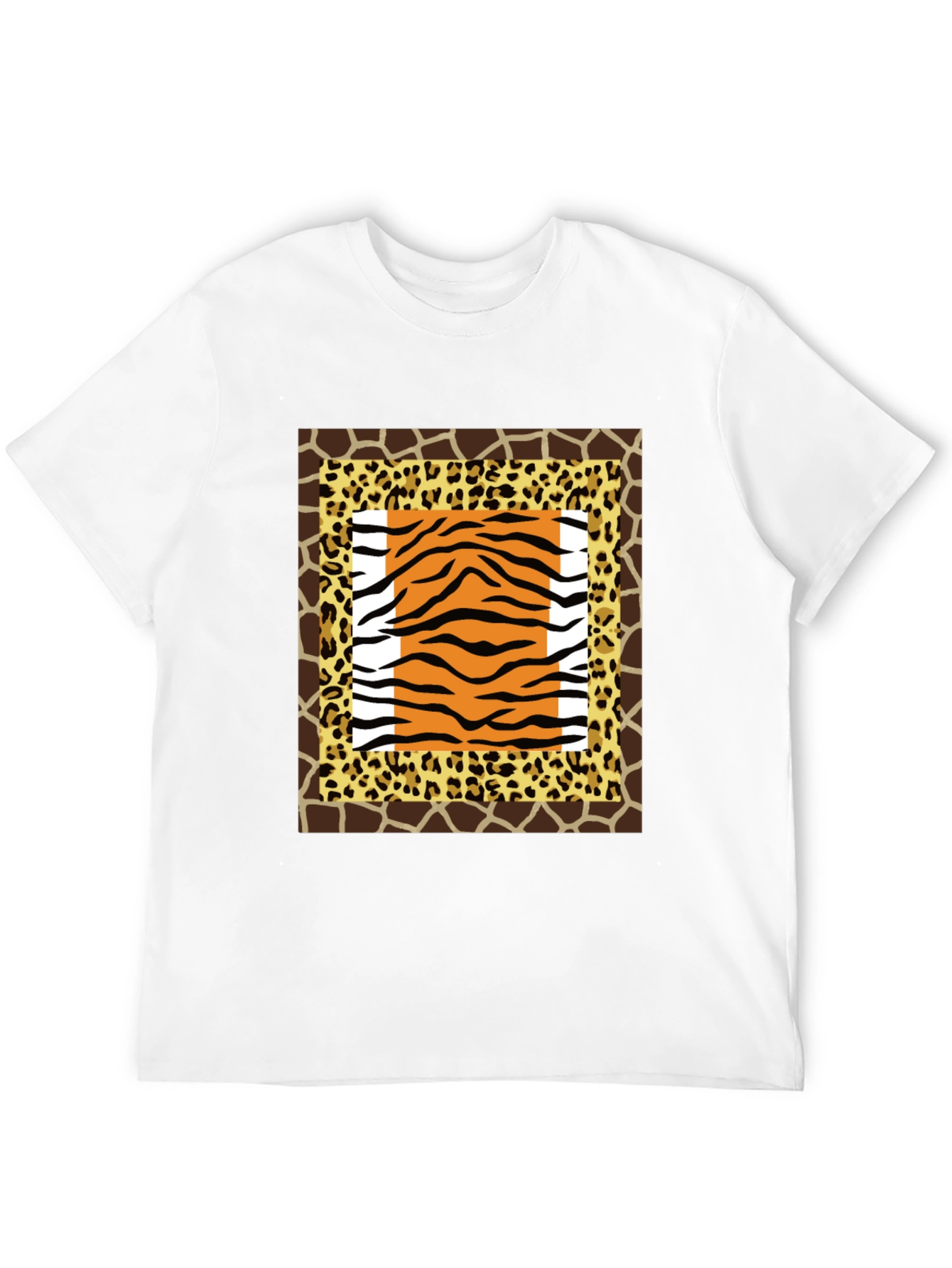 Black Animal Print Graphic Tee - Bold Style view 12