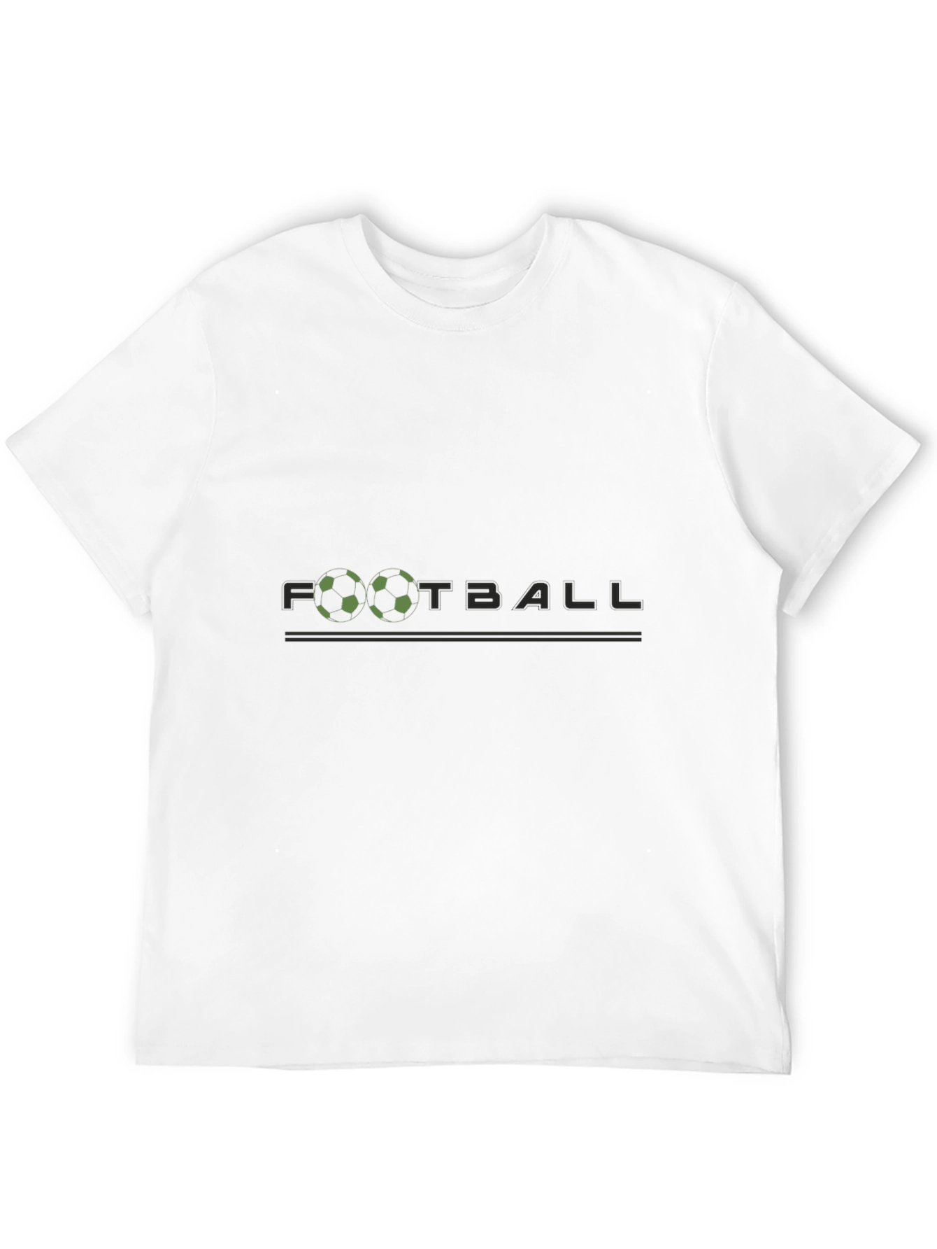 Black Football Graphic Tee - Stylish Black Cotton T-Shirt view 12