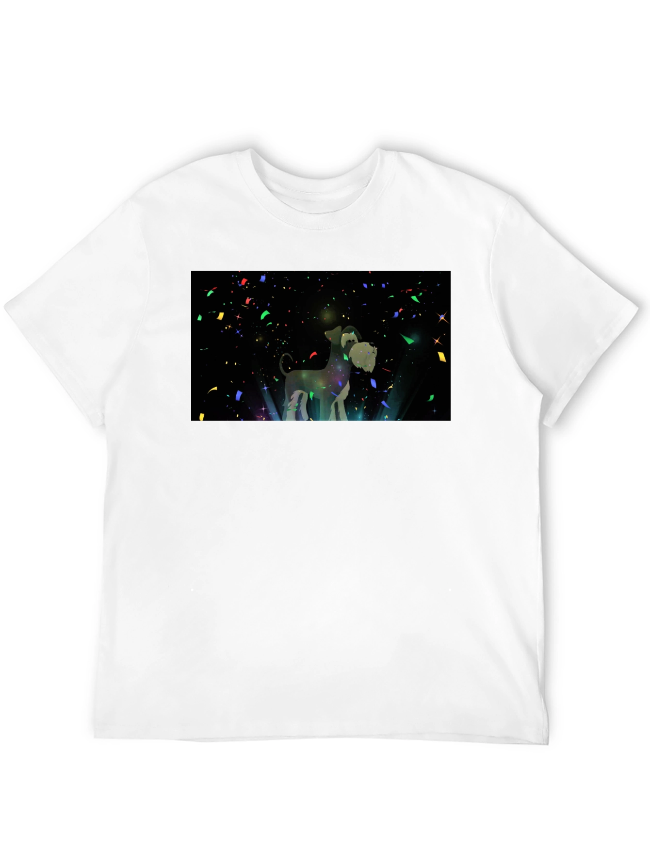 Black Dog Lover's Starry Night T-Shirt view 12