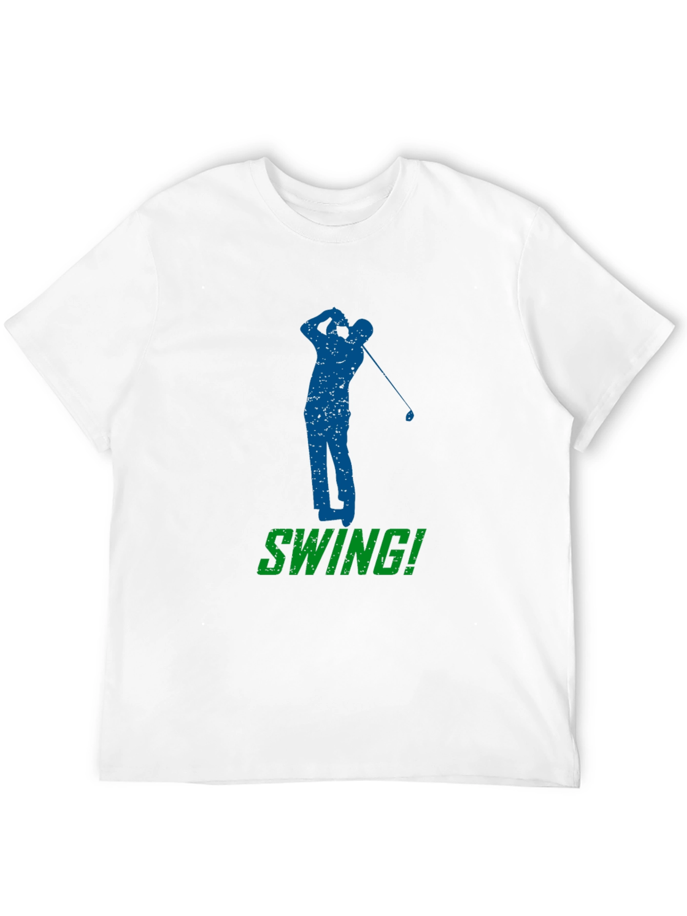 Black Golf Swing T-Shirt - Black Golfer Tee view 12