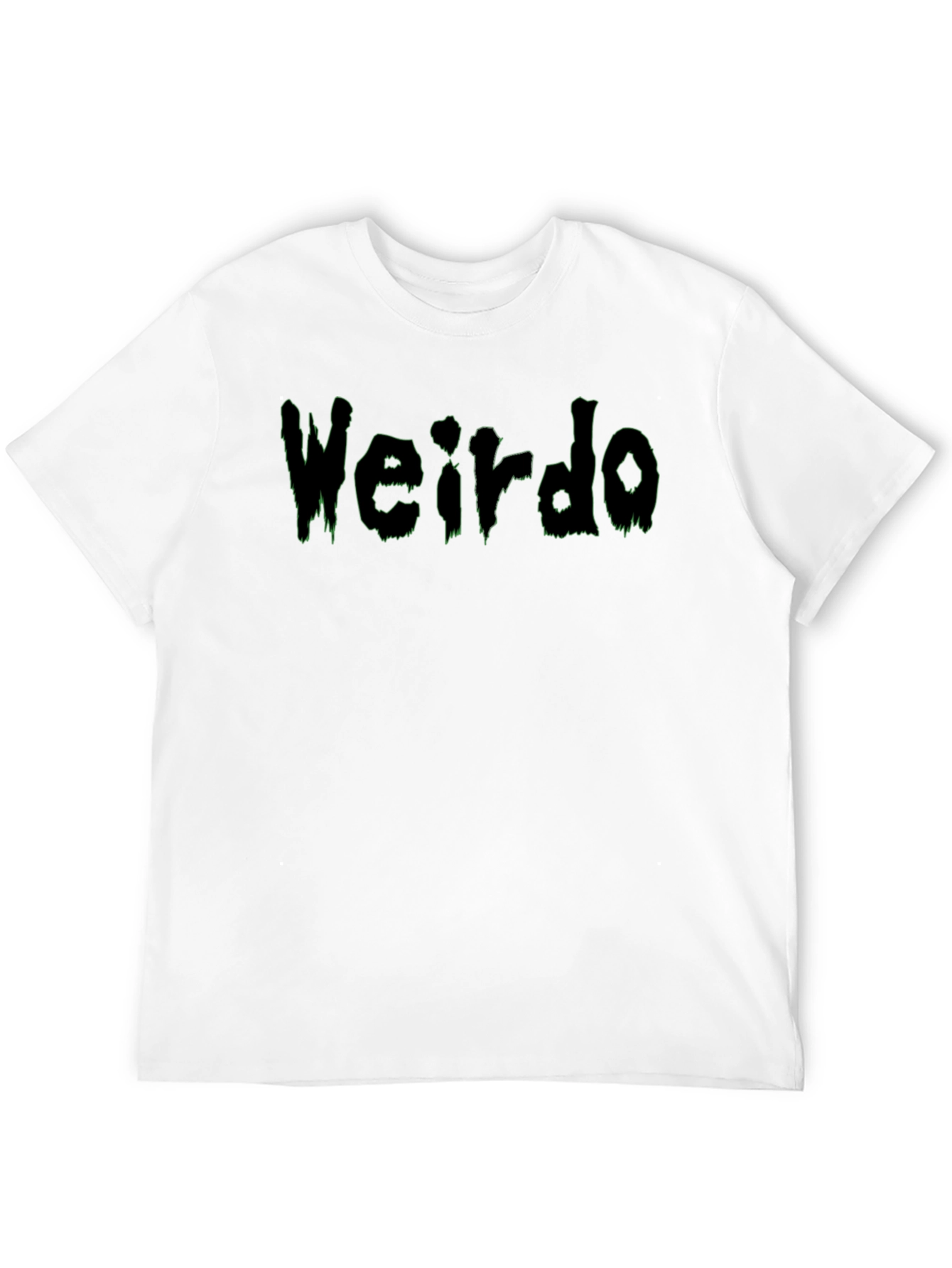 Black Weirdo Graphic Print Black T-Shirt view 12