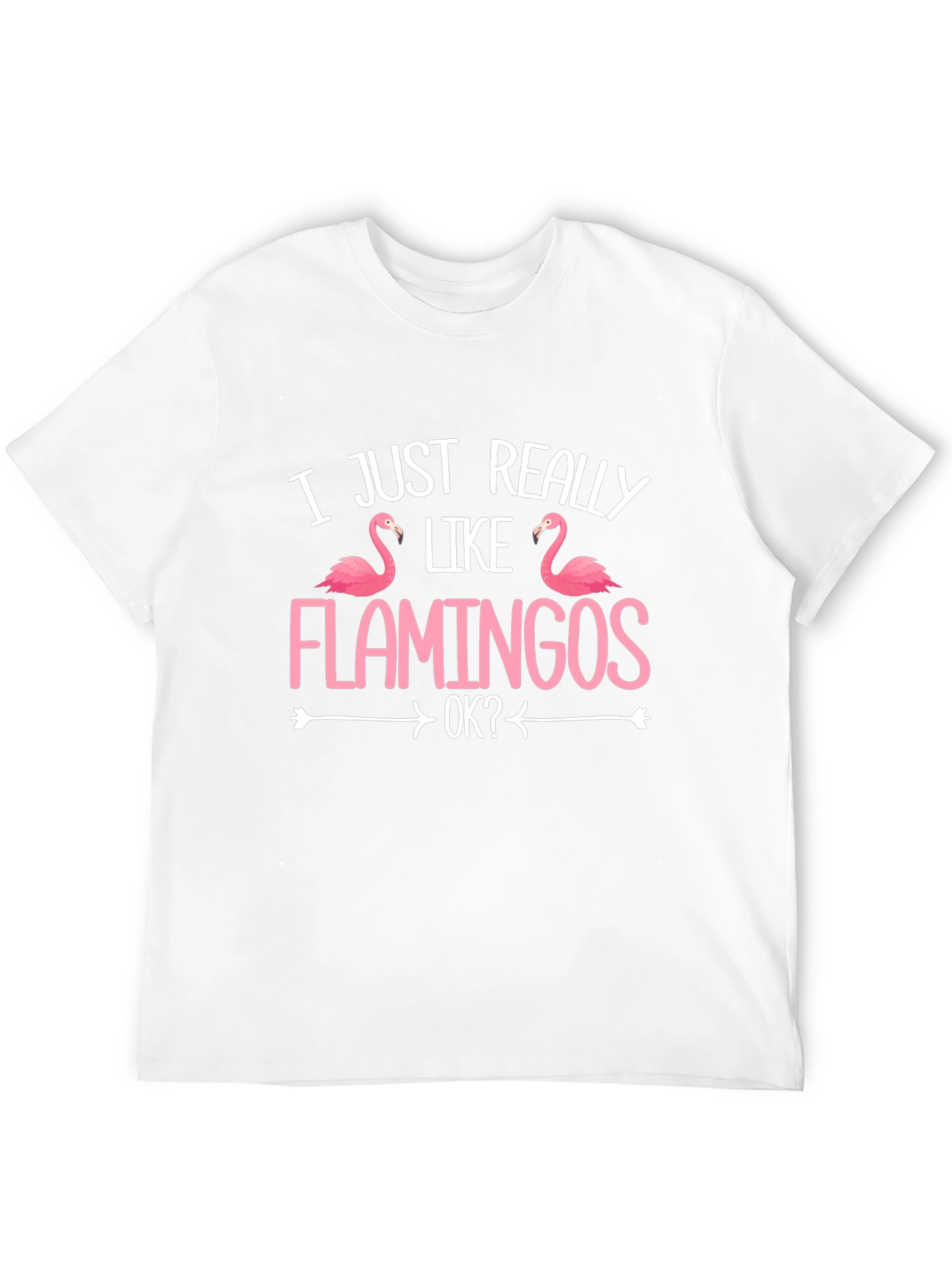 Black Funny Flamingo T-Shirt - I Just Really Like Flamingos view 12