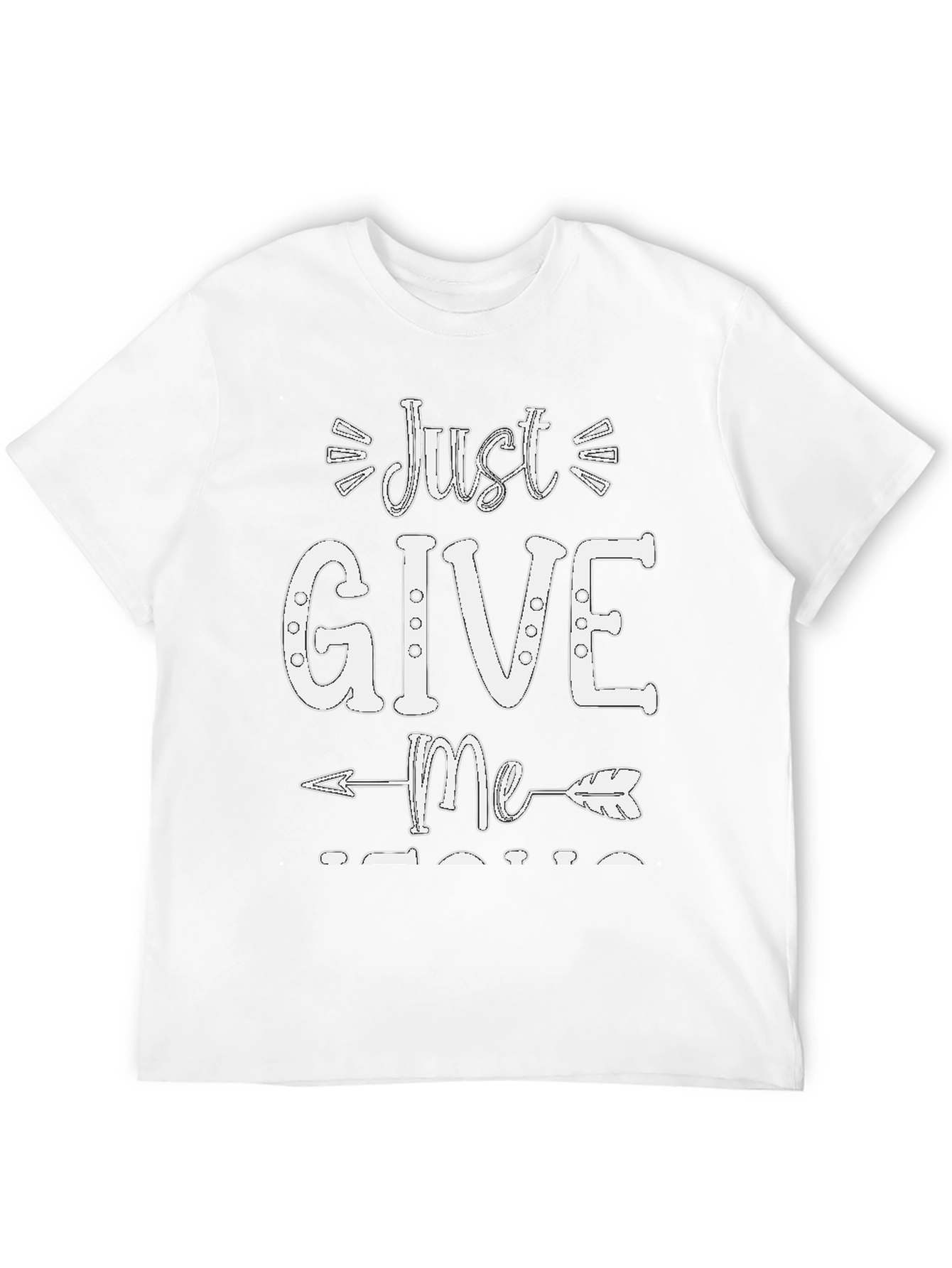 Black Just Give Me Coffee T-Shirt - Trendy Casual Tee view 12