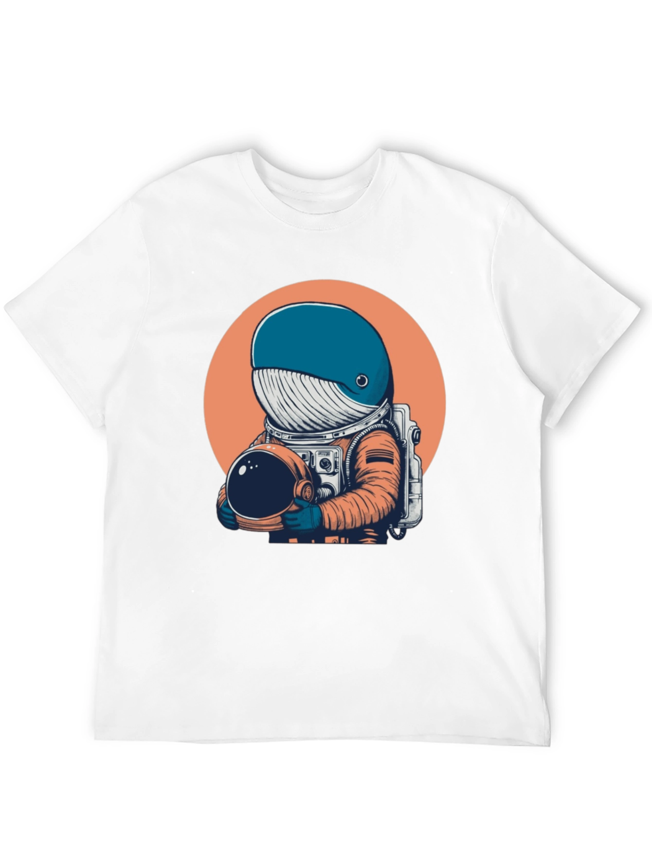 Black Astronaut Whale Graphic Tee - Unique Space Design T-Shirt view 12