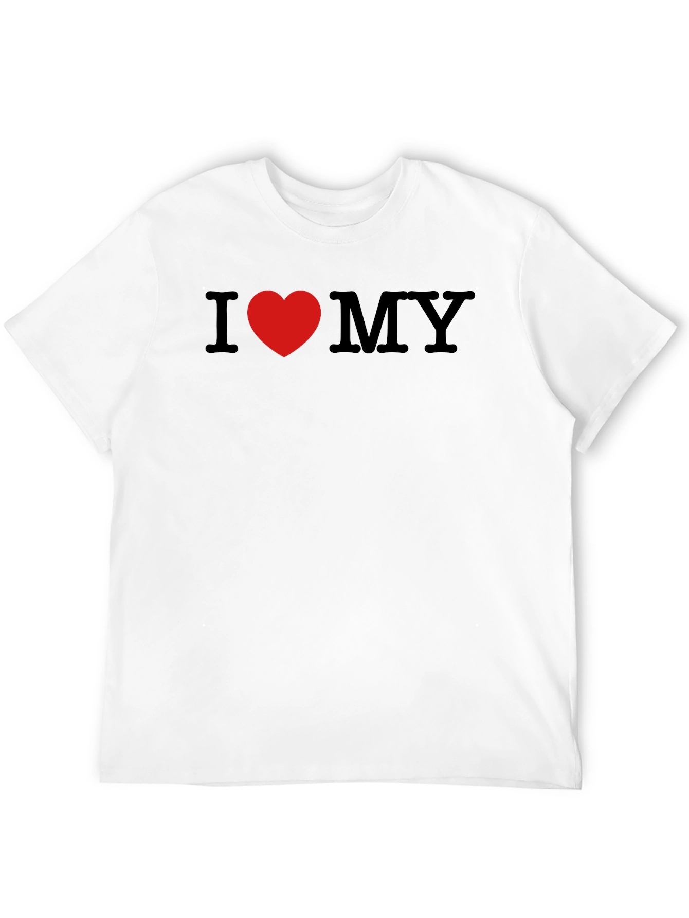 Black I Heart MY T-Shirt - Black Cotton Blend Tee view 12