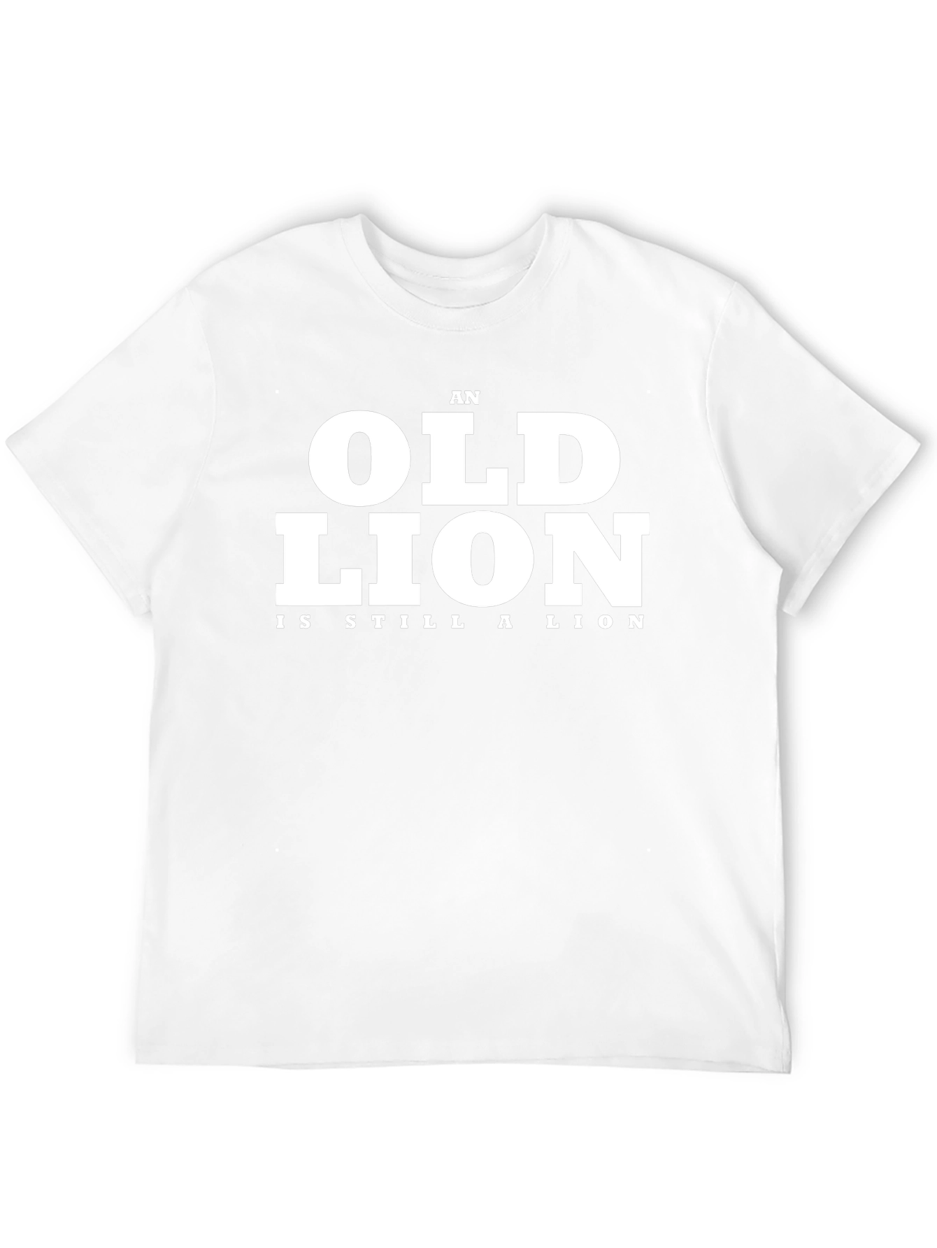 Black An Old Lion Is Still A Lion Black T-Shirt view 12