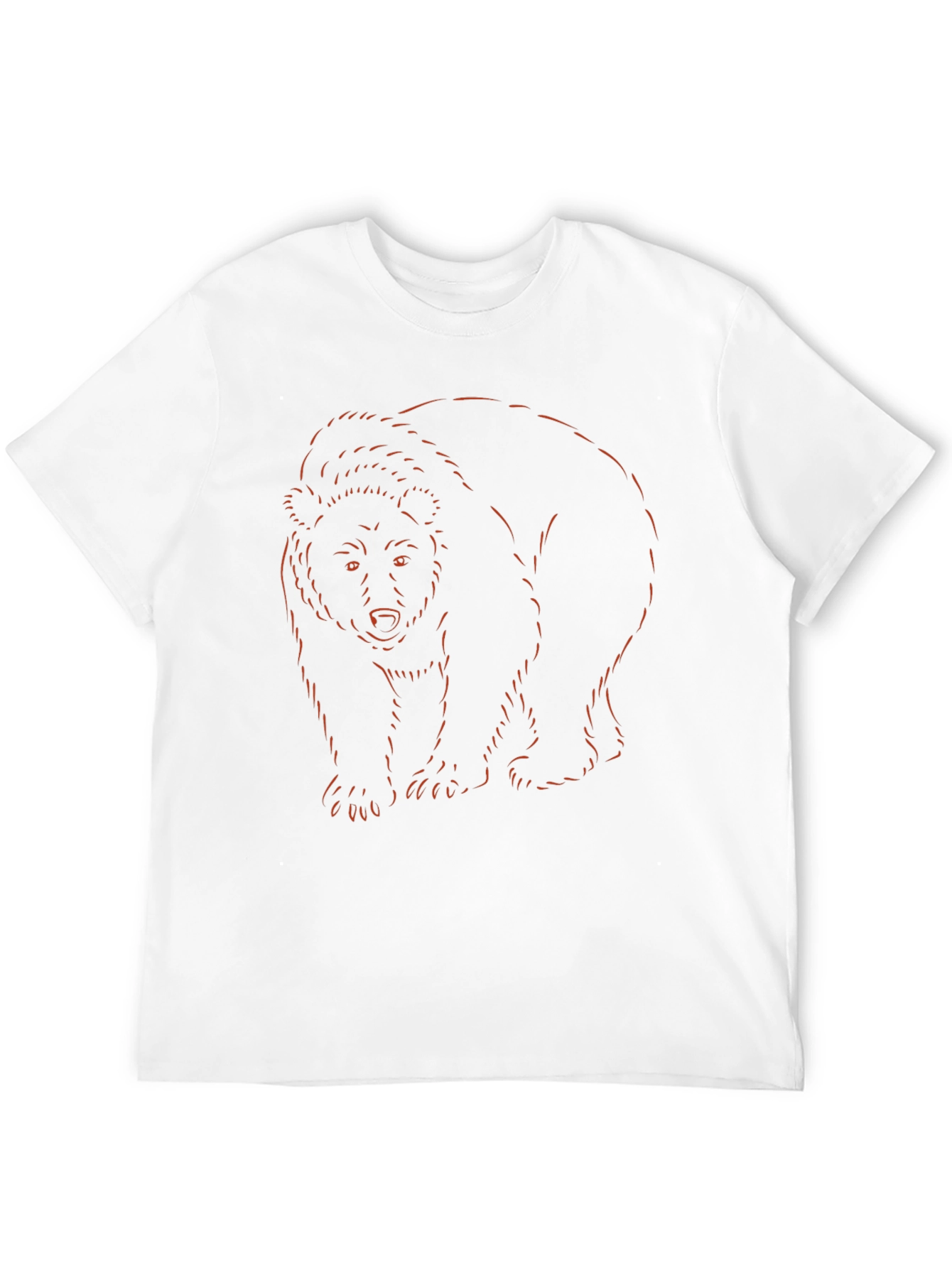 Black Bear Outline Graphic Tee - Soft Cotton Blend view 12