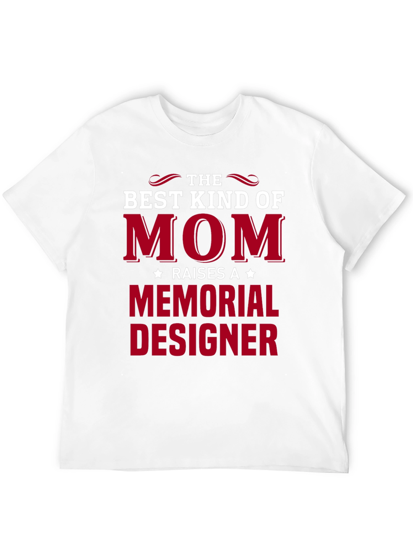 Black Best Kind of Mom Memorial Designer T-Shirt view 12
