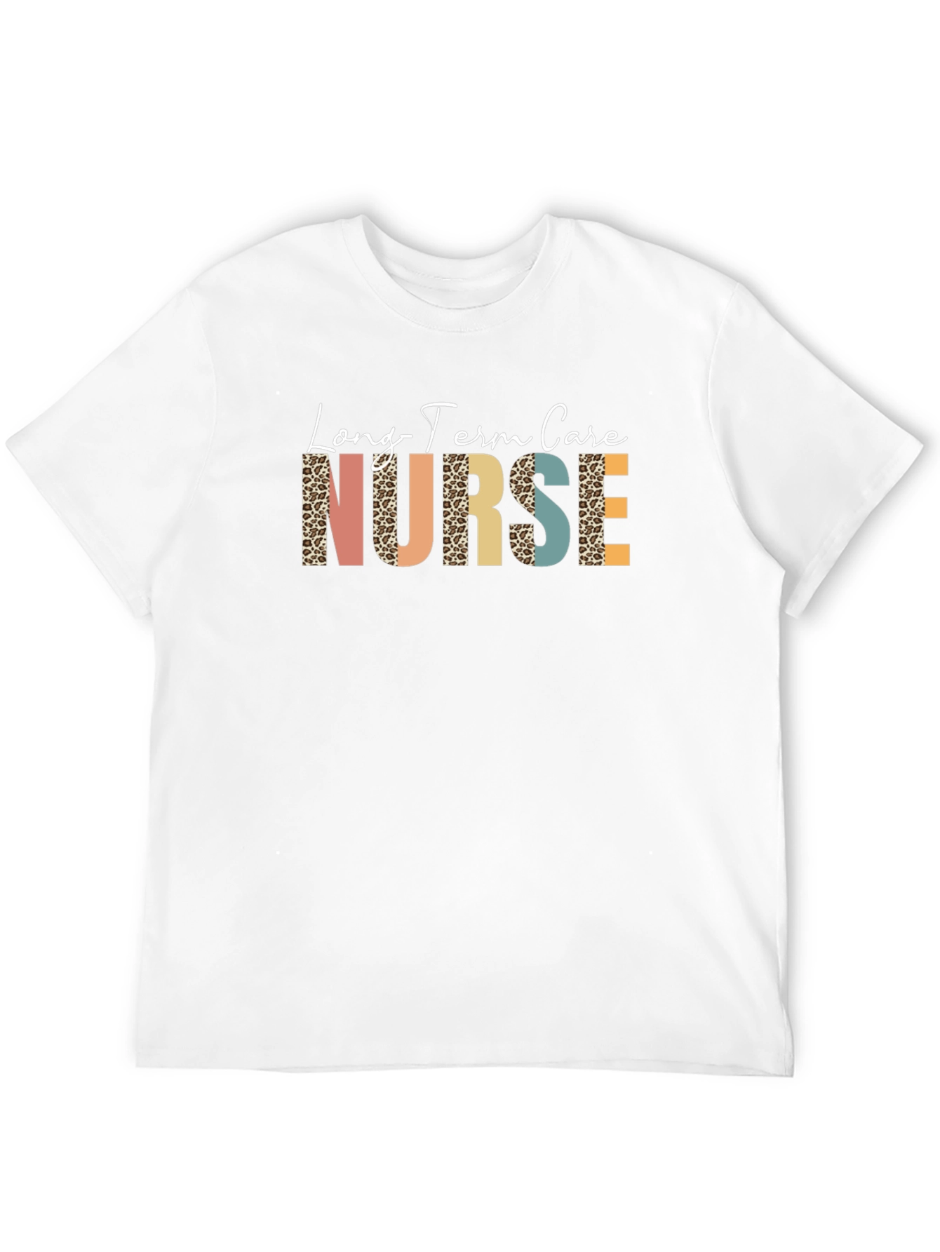 Black Long Term Care Nurse Graphic T-Shirt view 12