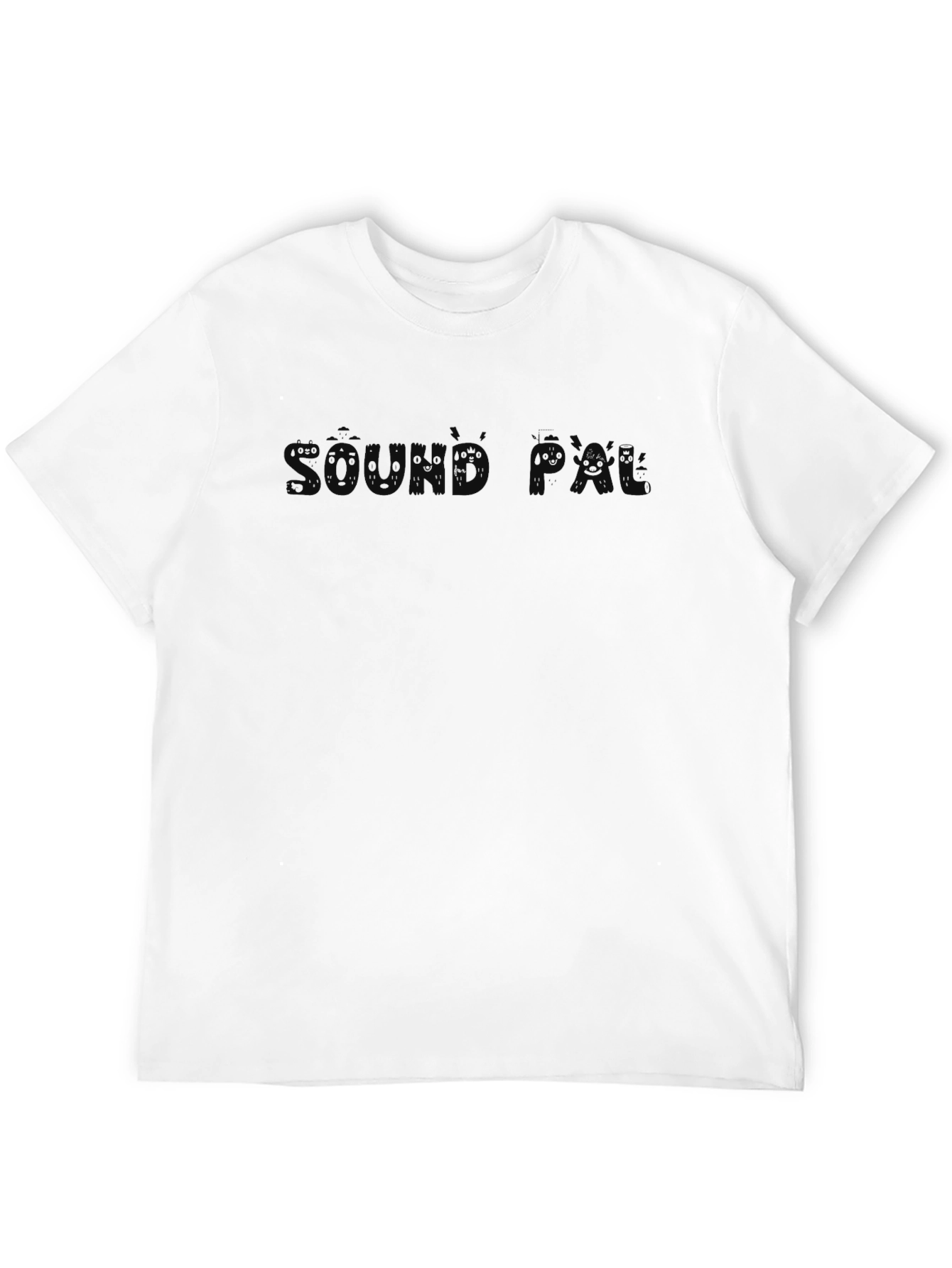 Black Men's Black Crew Neck Sound FX T-Shirt view 12