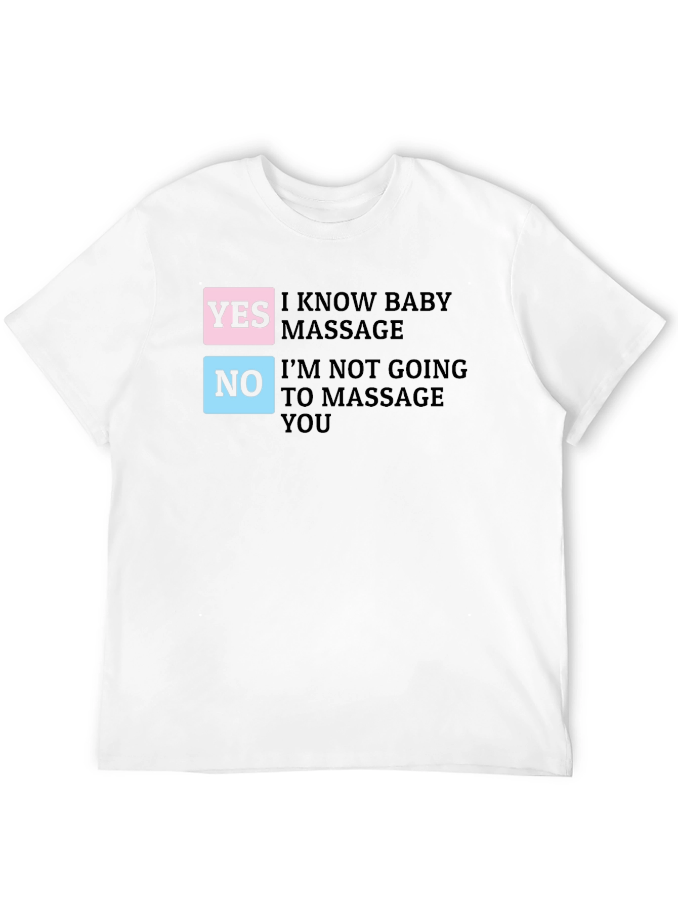 Black Funny Baby Massage T-Shirt view 12