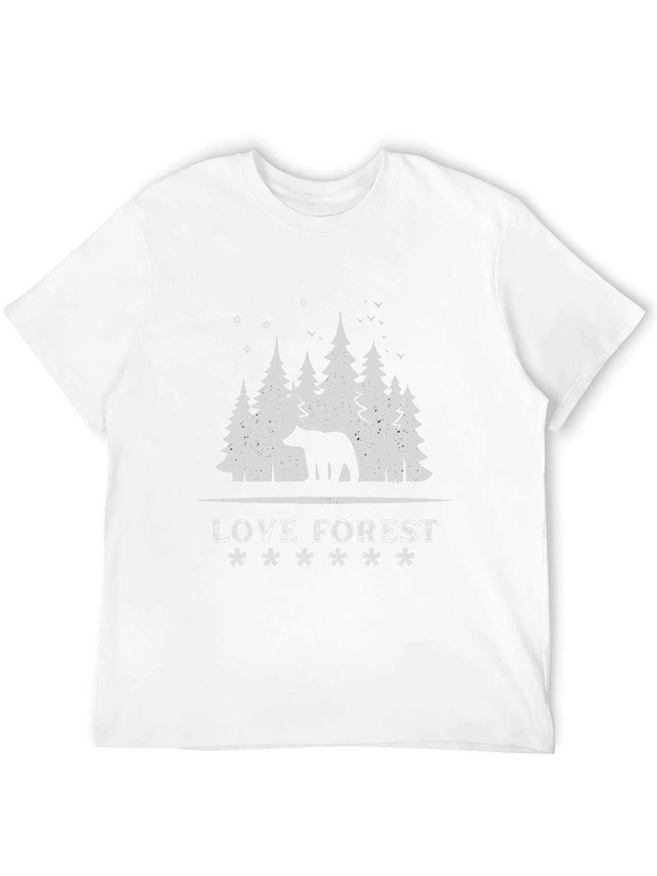 Black Love Forest Bear Graphic Tee view 12