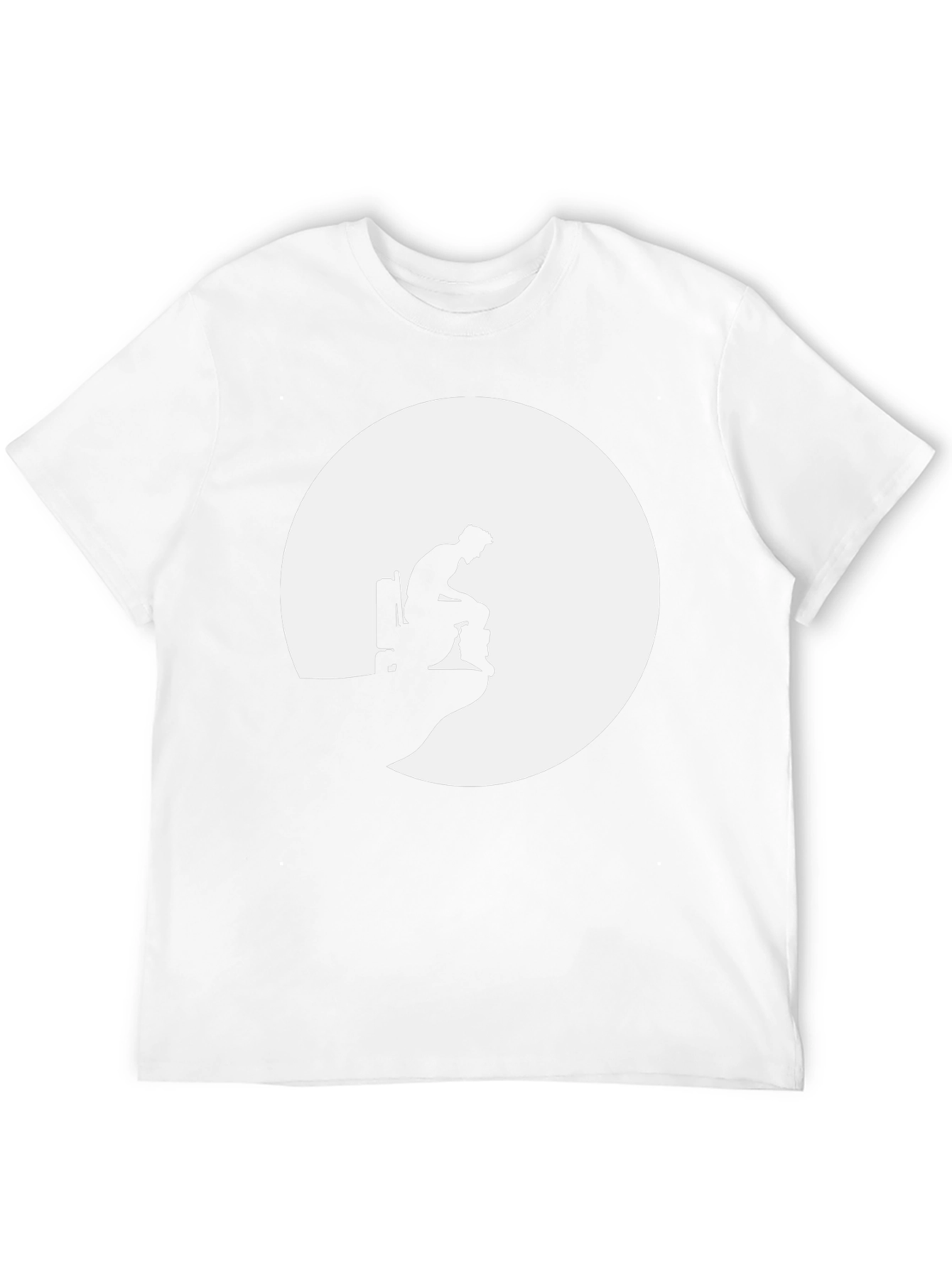 Black Man on the Moon Tee - Silhouette Graphic T-Shirt view 12