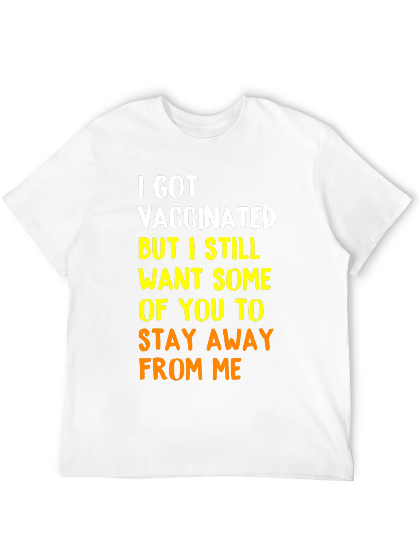 Black Vaccinated Graphic Tee - Stay Away From Me Shirt view 12