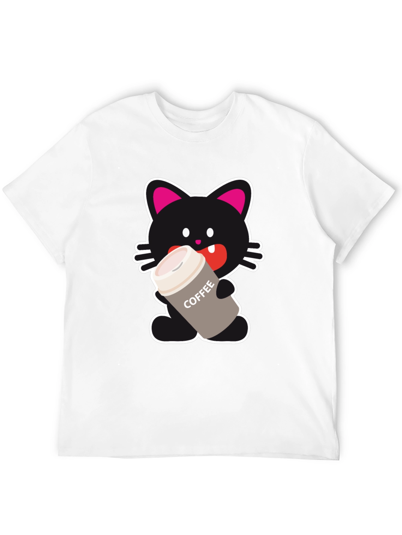 Black Cat Lover Coffee T-Shirt view 12