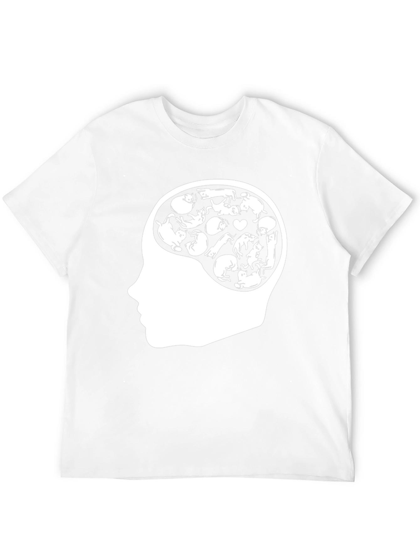 Black Cat Brain T-Shirt - Crazy Cat Lover Tee view 12