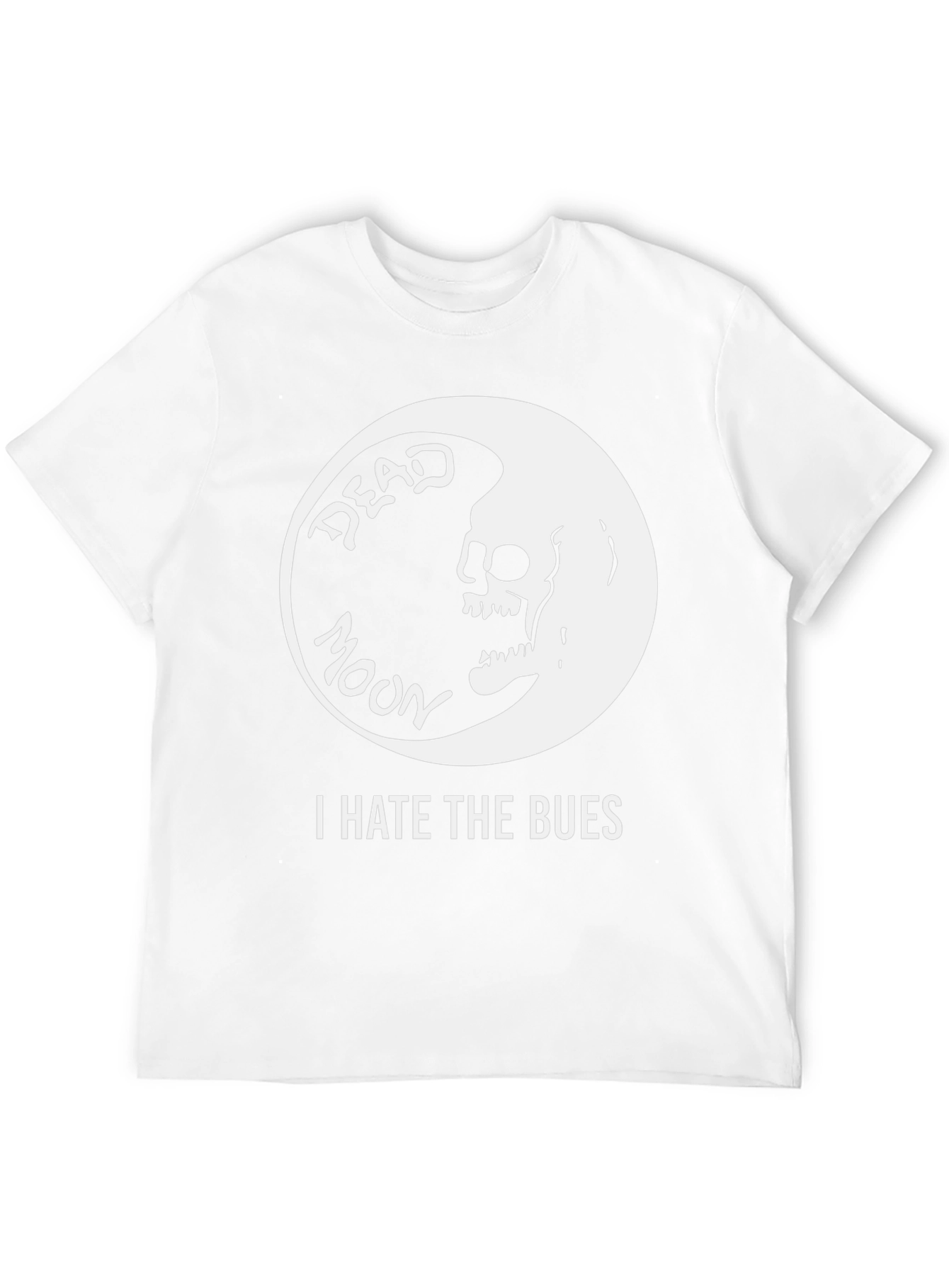 Black Dead Moon T-Shirt - I Hate The Bues view 12