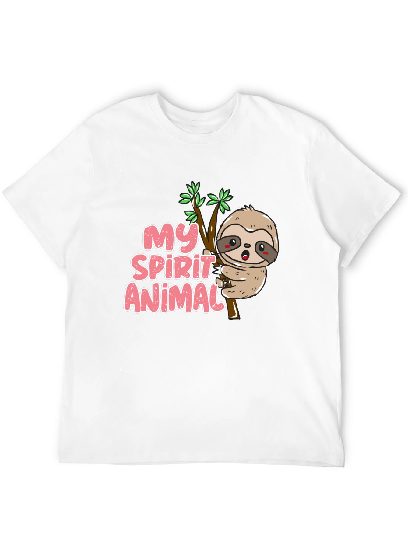 Black My Spirit Animal Sloth T-Shirt view 12