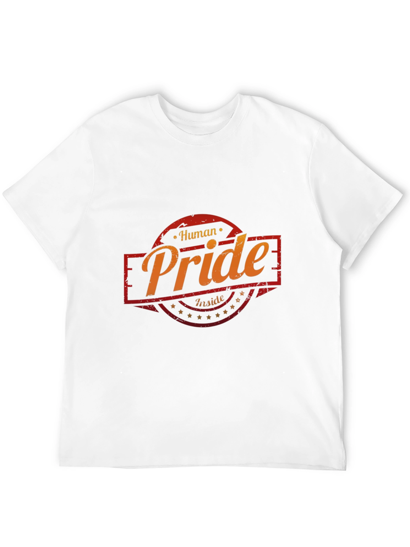 Black Human Pride Inside Graphic Tee - Black Cotton T-Shirt view 12