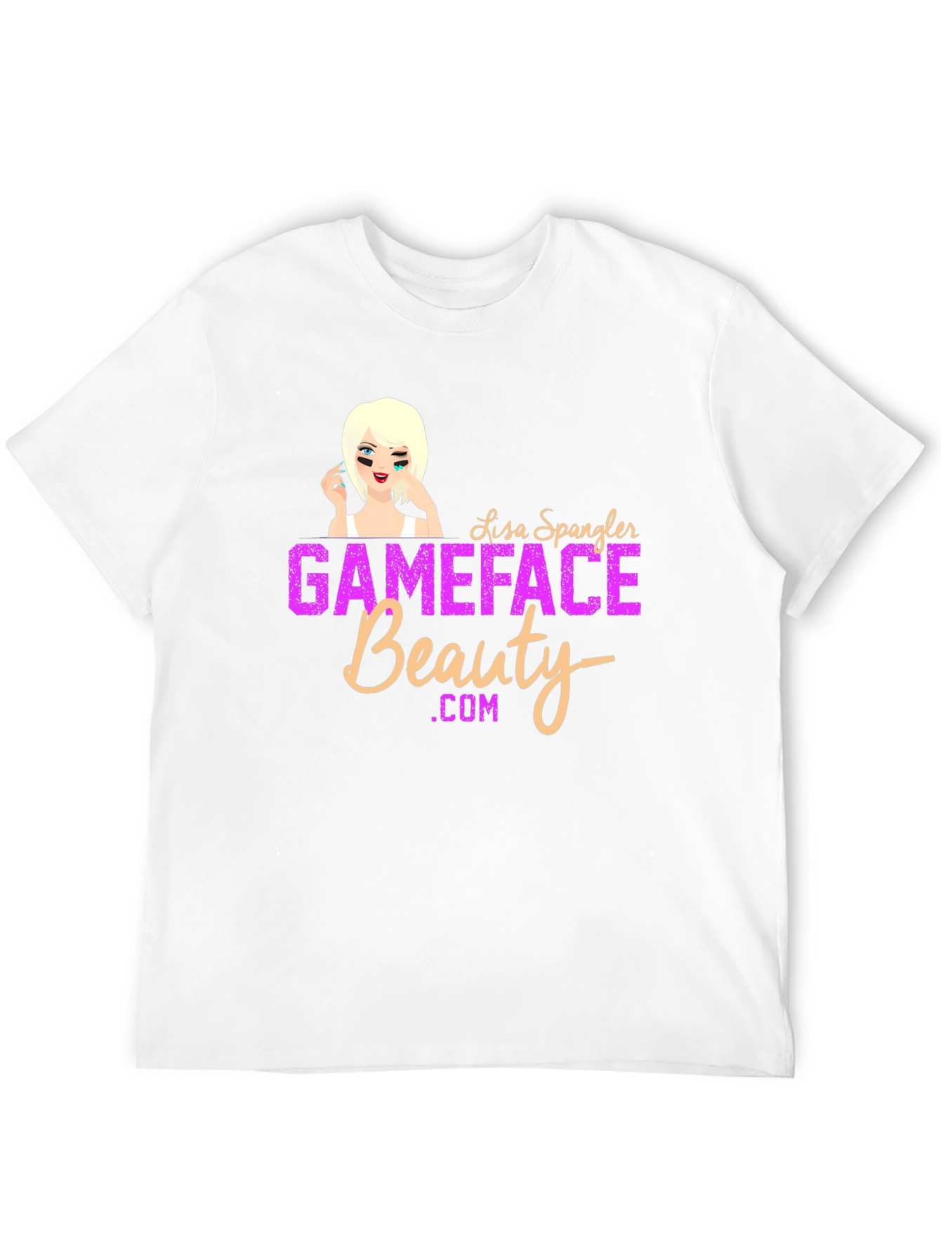 Black GameFace Beauty T-Shirt - Black, Graphic Tee view 12