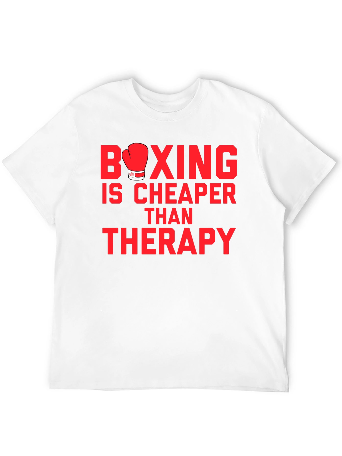 Black Boxing is Cheaper Than Therapy Graphic T-Shirt view 12