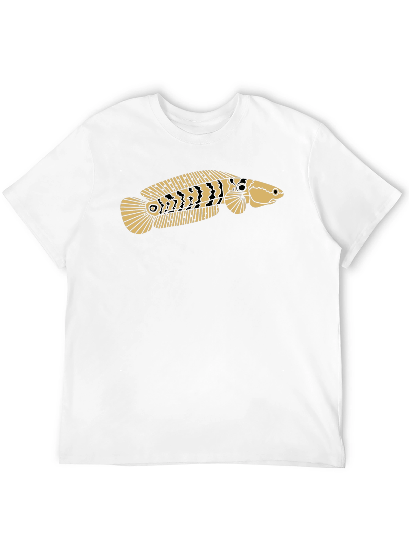 Black Snakehead Fish Graphic Tee - Black T-Shirt view 12