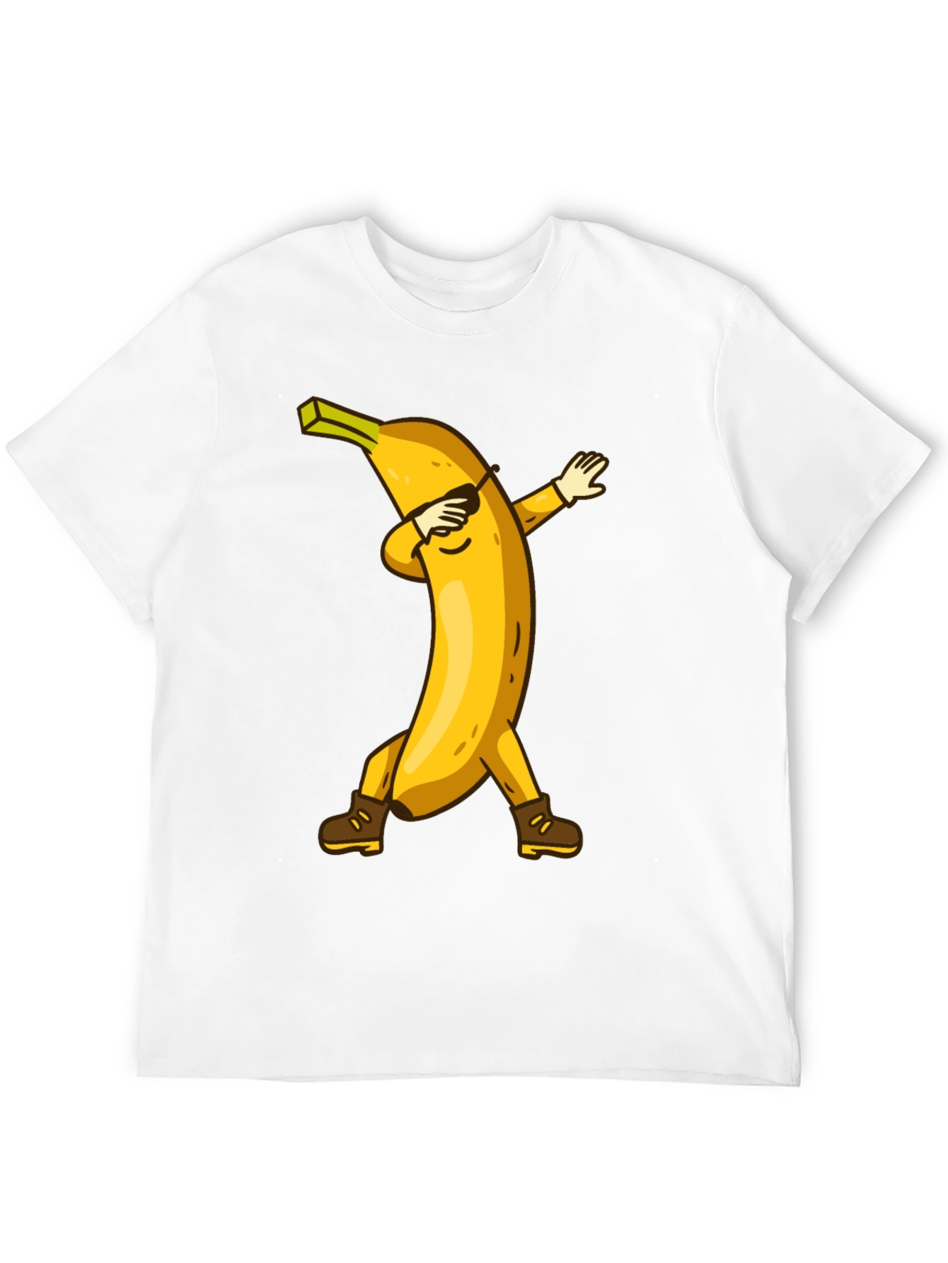 Black Dabbing Banana Graphic Tee - Fun Trendy Shirt view 12