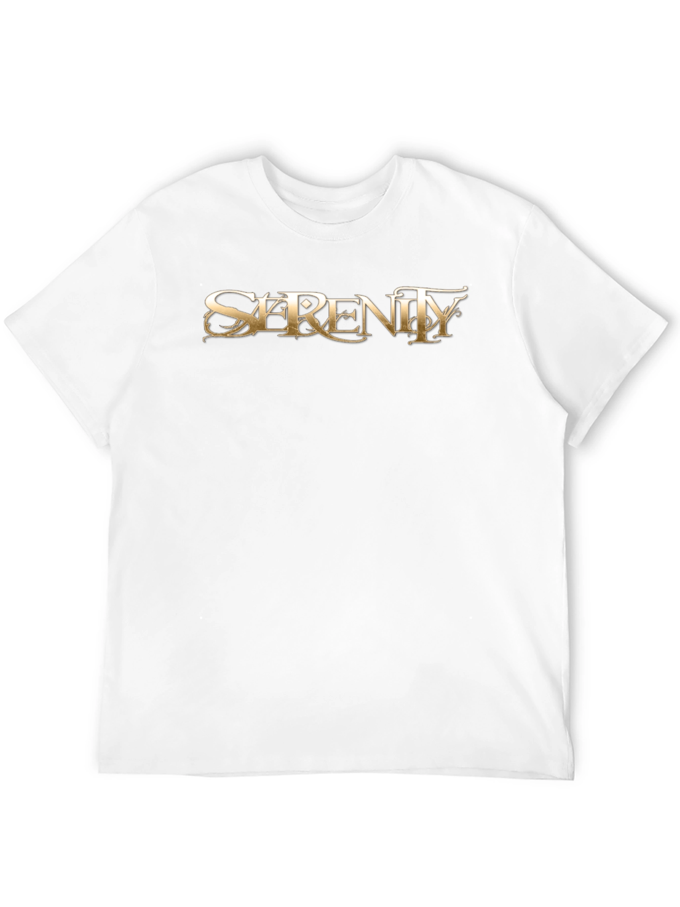 Black Serenity Graphic Tee - Premium Black Cotton T-Shirt view 12
