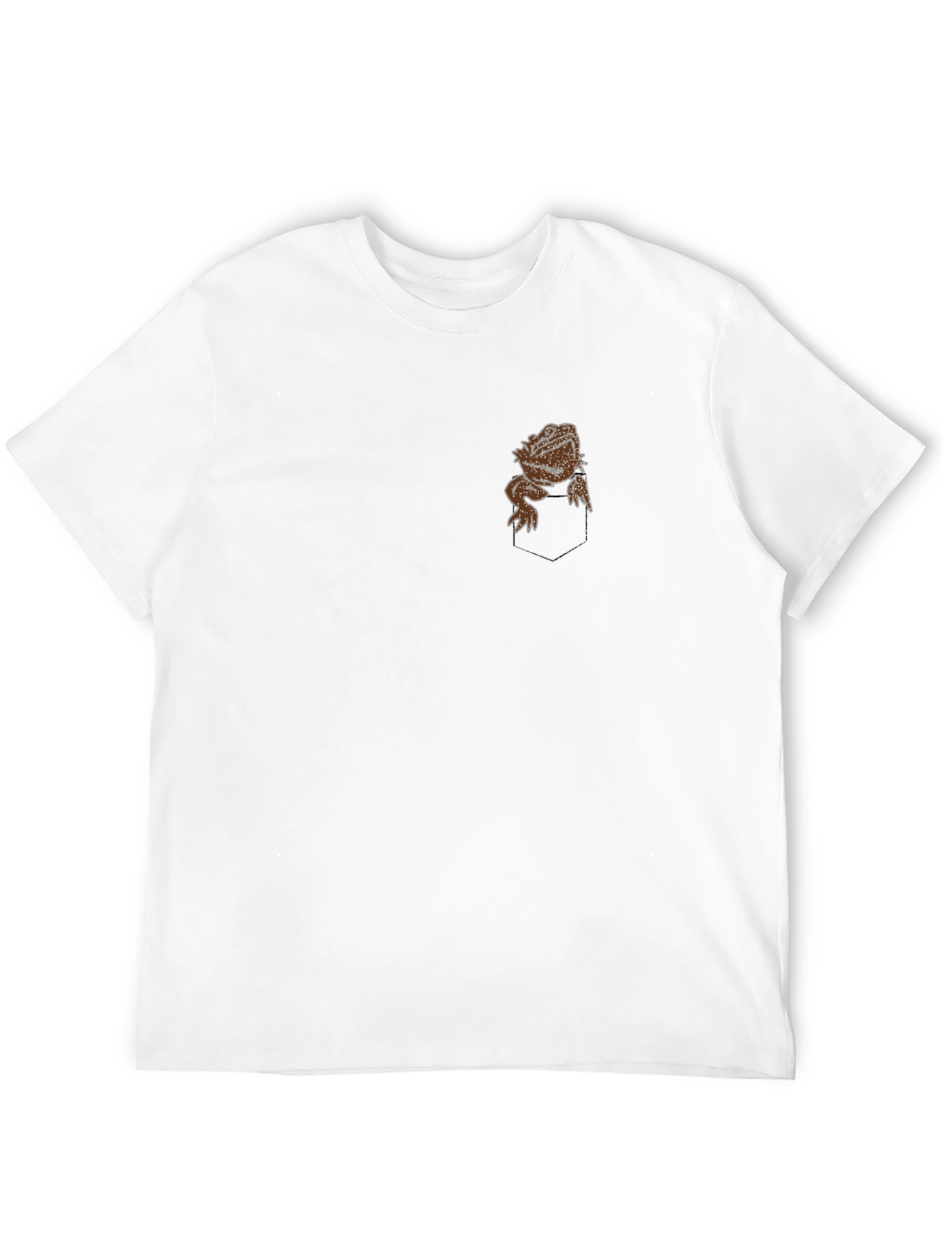 Bearded Dragon Pocket T-Shirt - Unique Lizard Graphic Tee - 12
