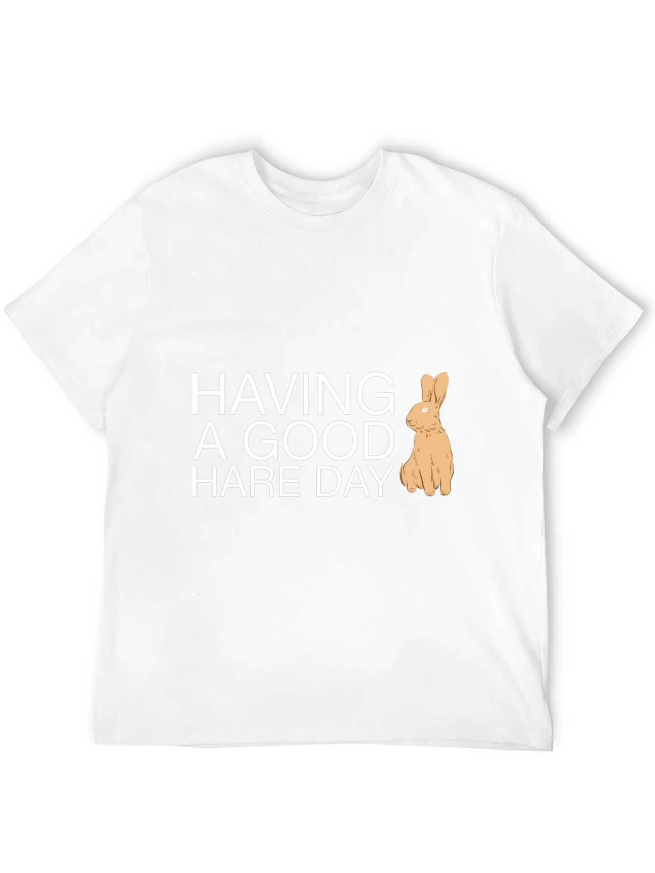 Black Having a Good Hare Day Graphic Tee view 12