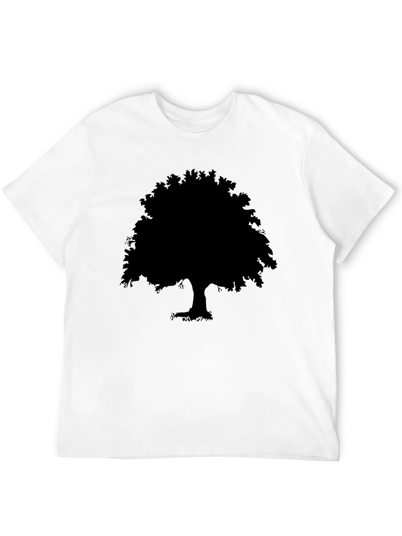 Black Silhouette Tree Graphic Tee - Mens Short Sleeve Crew Neck view 12