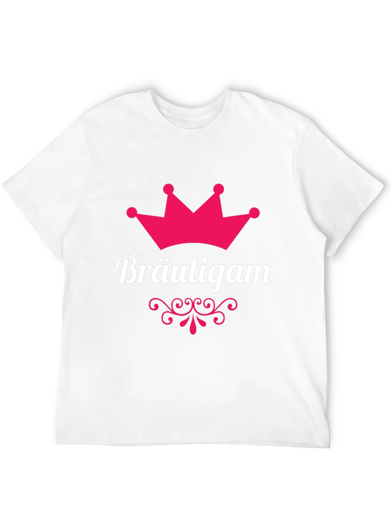 Black Bräutigam Groom Crown T-Shirt - Black view 12