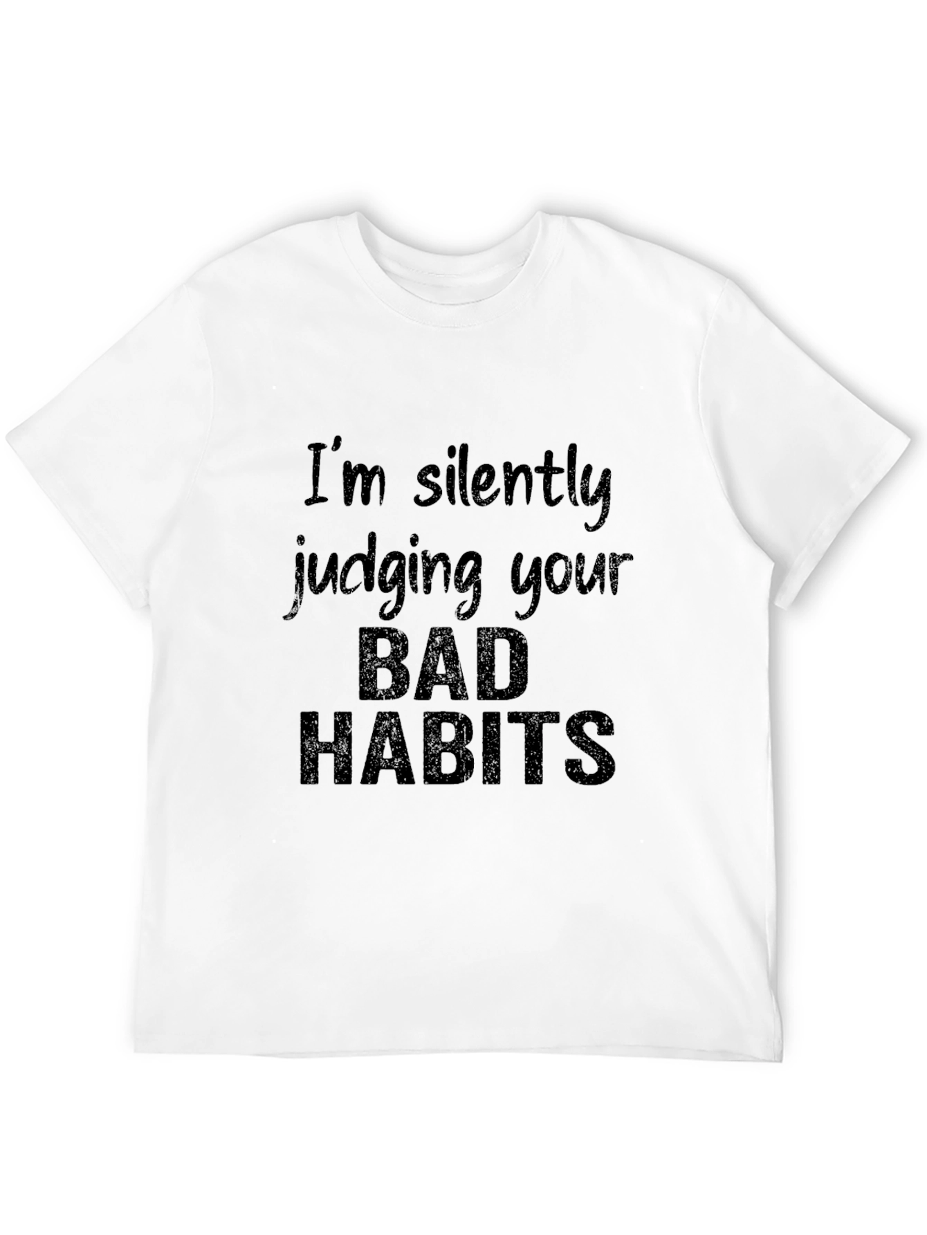 Black I'm Silently Judging You T-Shirt view 12