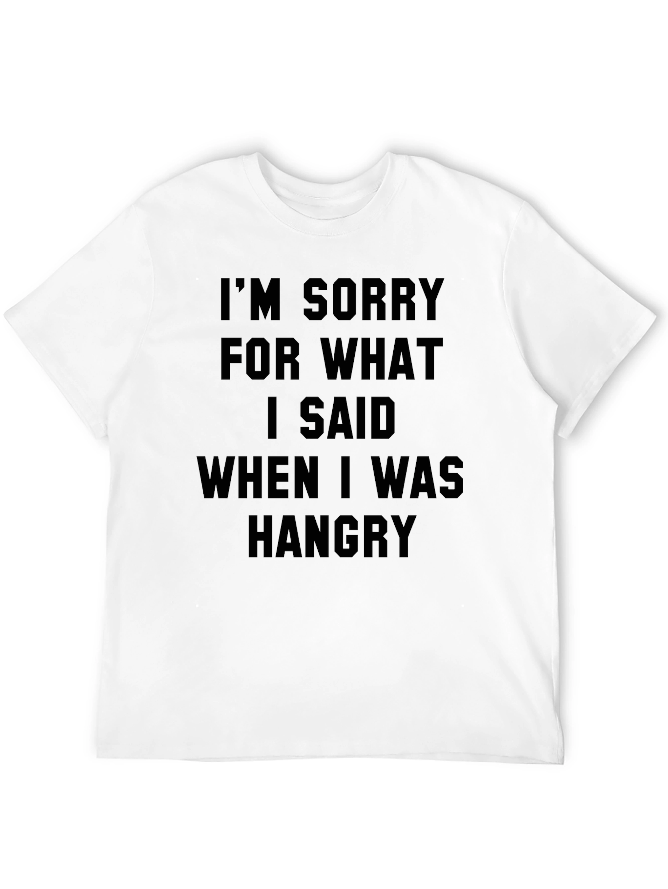 Black Hangry Apology T-Shirt view 12