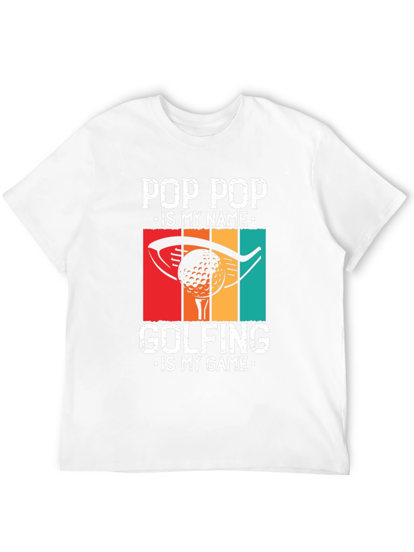 Black Pop Pop Golfing T-Shirt - Funny Grandpa Gift view 12