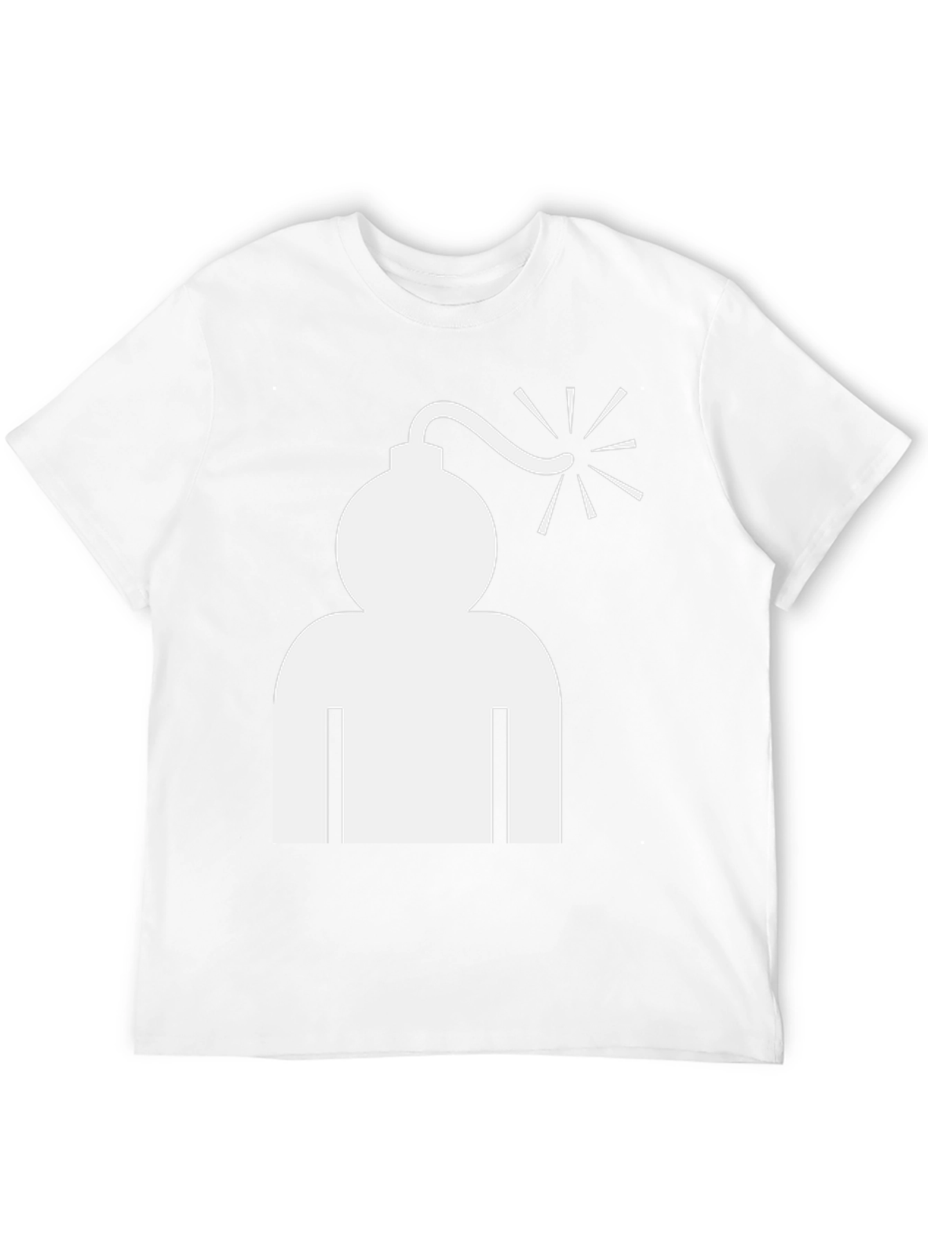 Black Bomb Head Graphic Tee - Cool Humor T-Shirt view 12