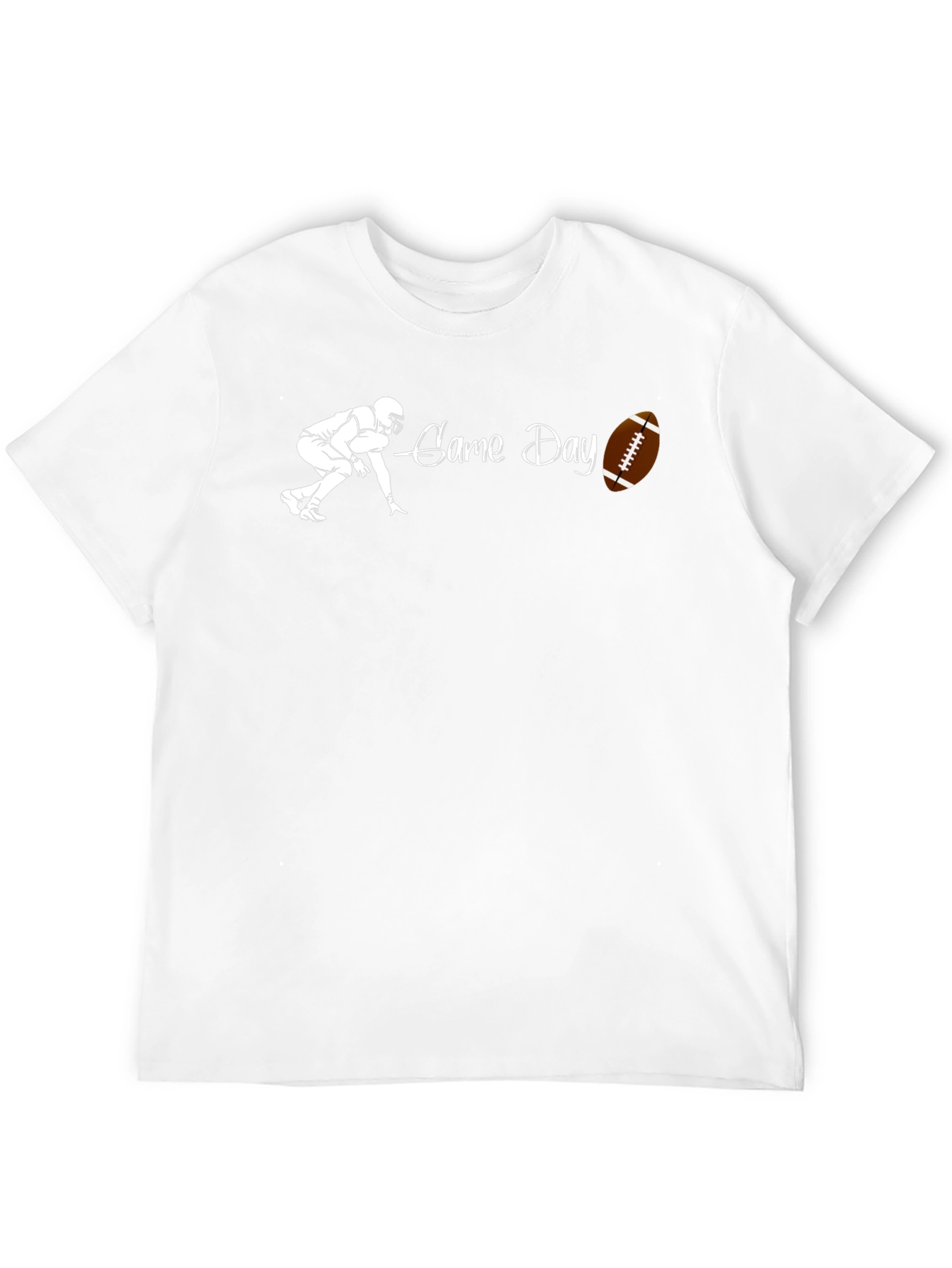 Black Game Day Football Graphic T-Shirt view 12