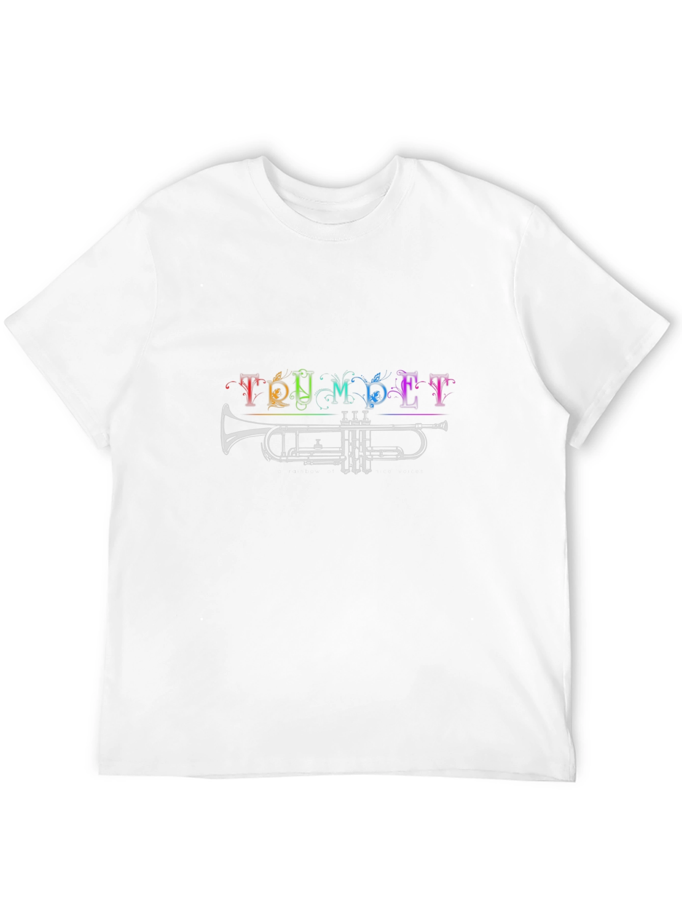 Black Trumpet Rainbow T-Shirt - Music Lover Tee view 12