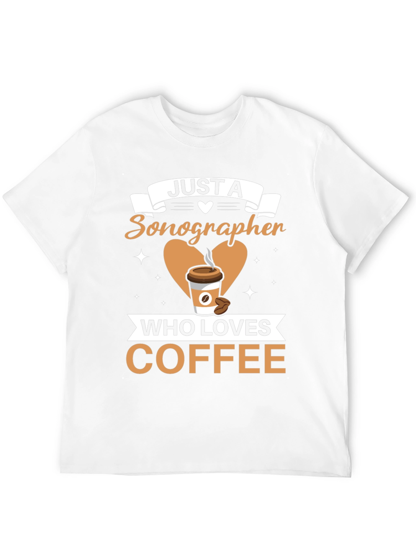 Black Sonographer Coffee Lover T-Shirt - Funny Graphic Tee view 12