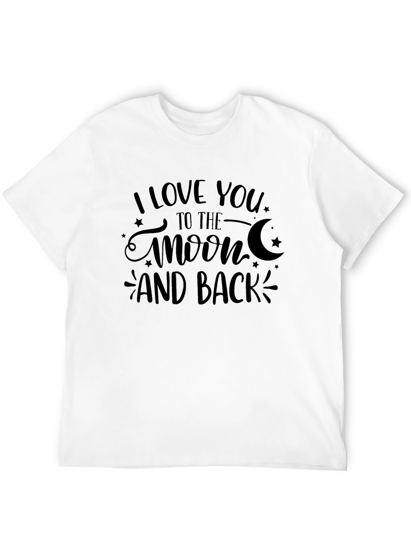 Black I Love You to The Moon and Back Graphic Tee view 12