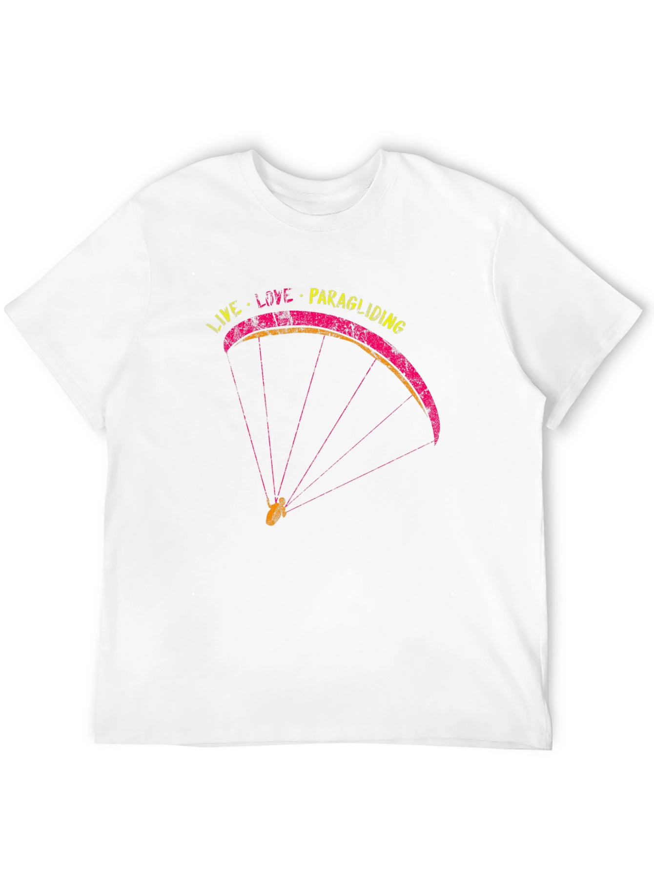 Black Live Love Paragliding Black T-Shirt view 12