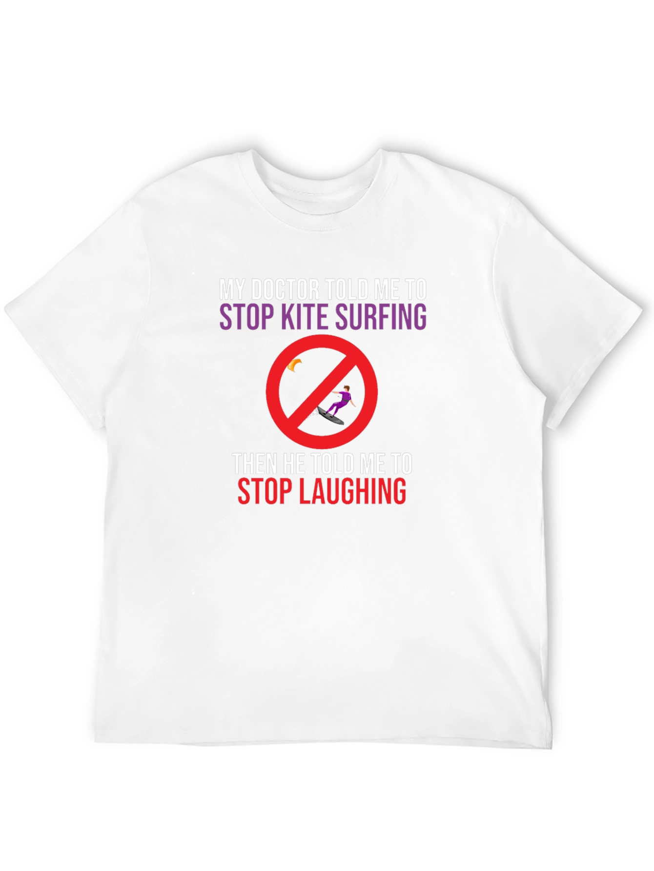 Black Funny Kite Surfing T-Shirt: Doctor's Orders view 12