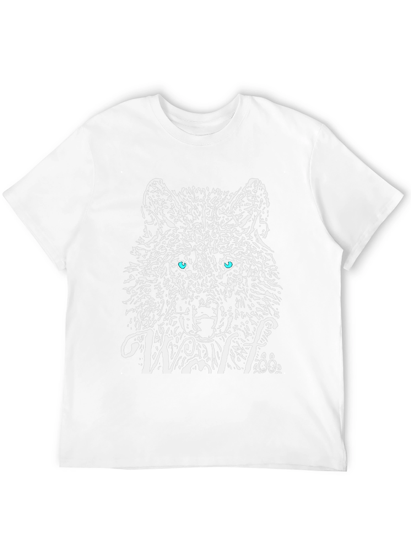 Black Wolf Graphic T-Shirt - Black Cotton Tee view 12