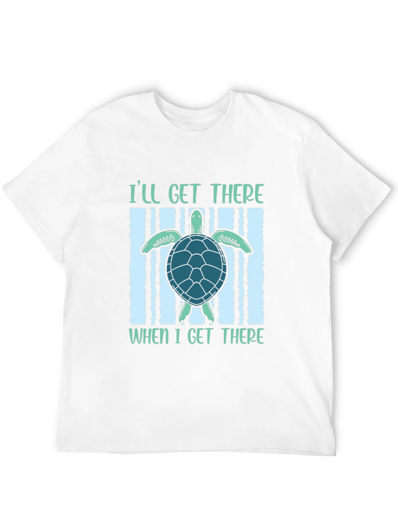 Black I'll Get There Turtle T-Shirt view 12