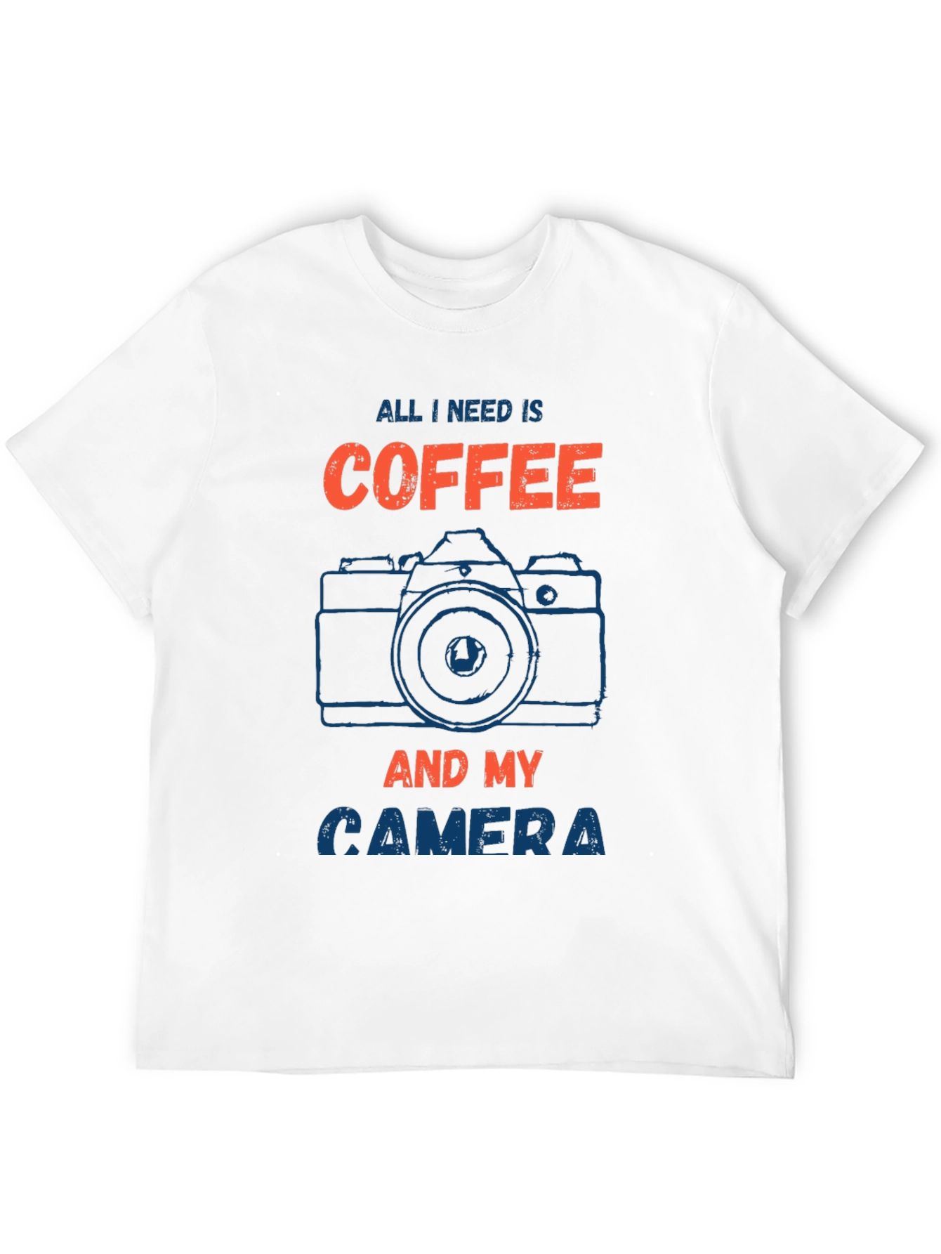 Black Coffee & Camera Graphic T-Shirt - Photographer's Must-Have! view 12
