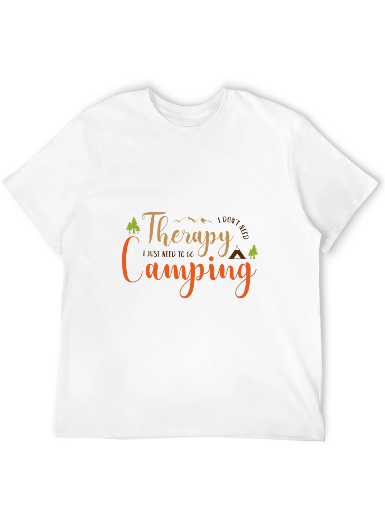 Black Therapy Camping Black T-Shirt view 12